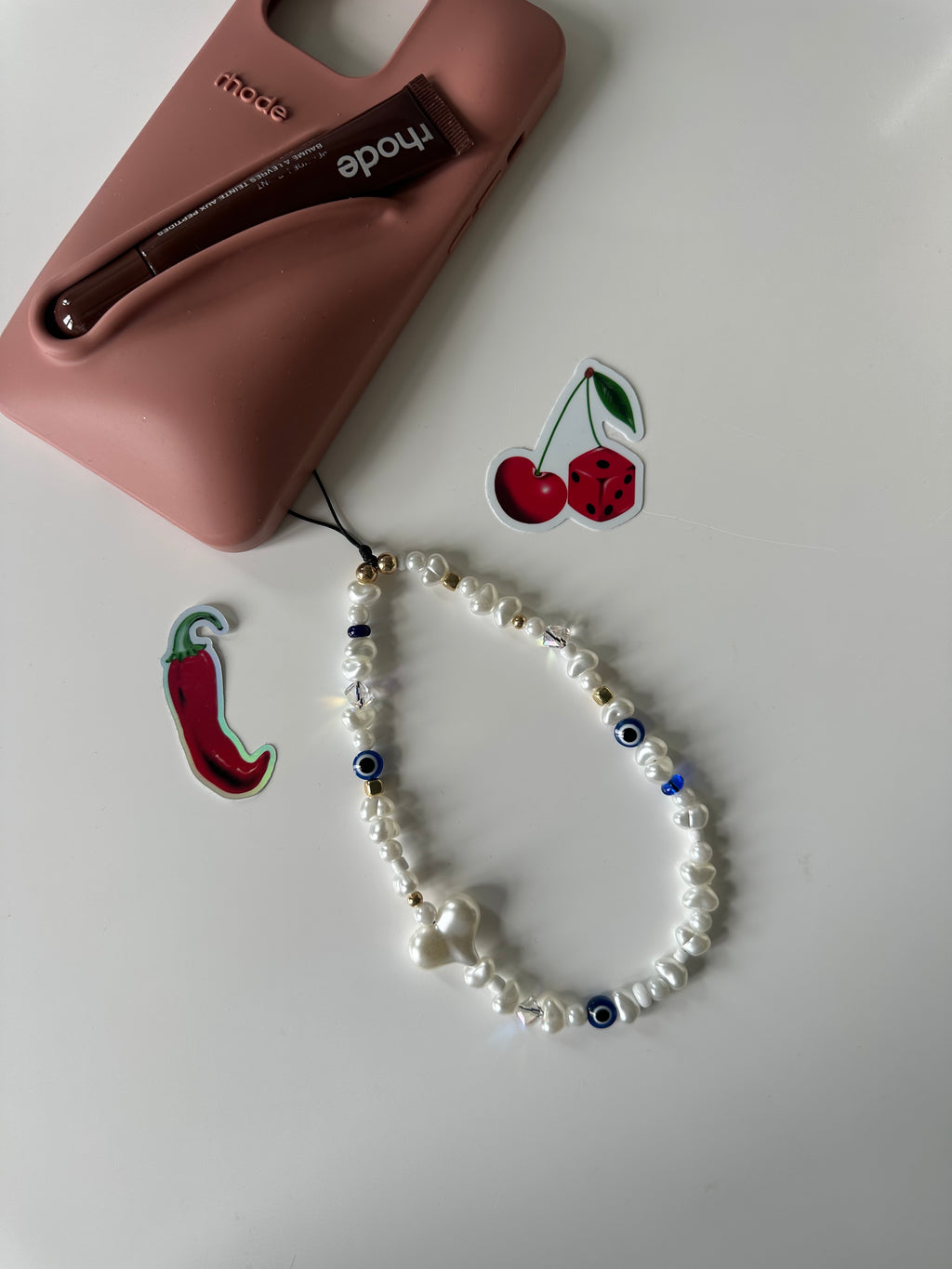 Royal Evil eye phone charm