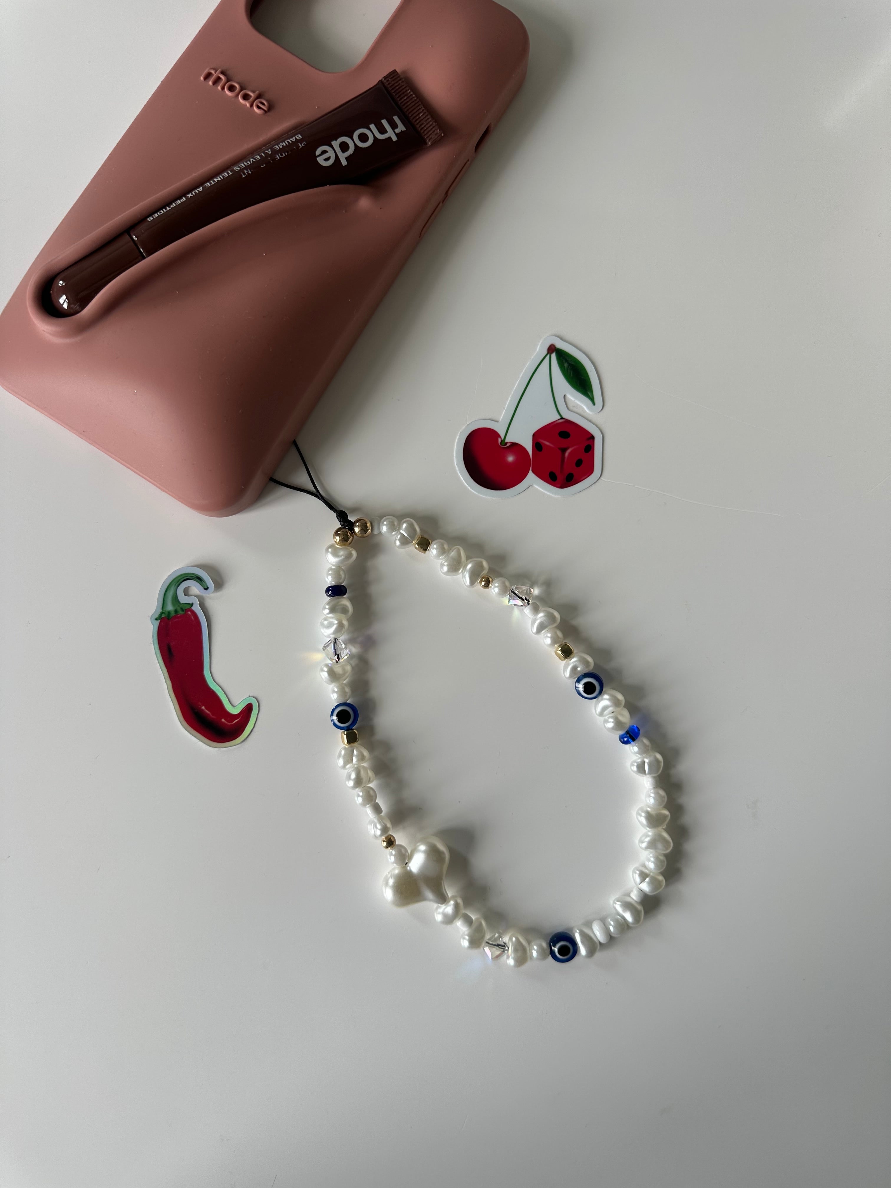 Royal Evil eye phone charm