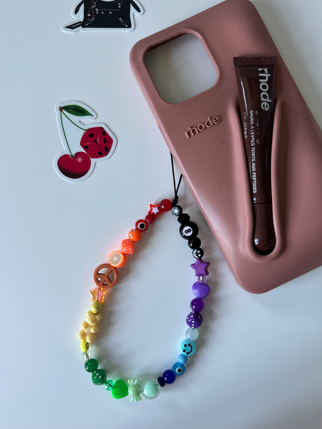 Rainbow phone charm