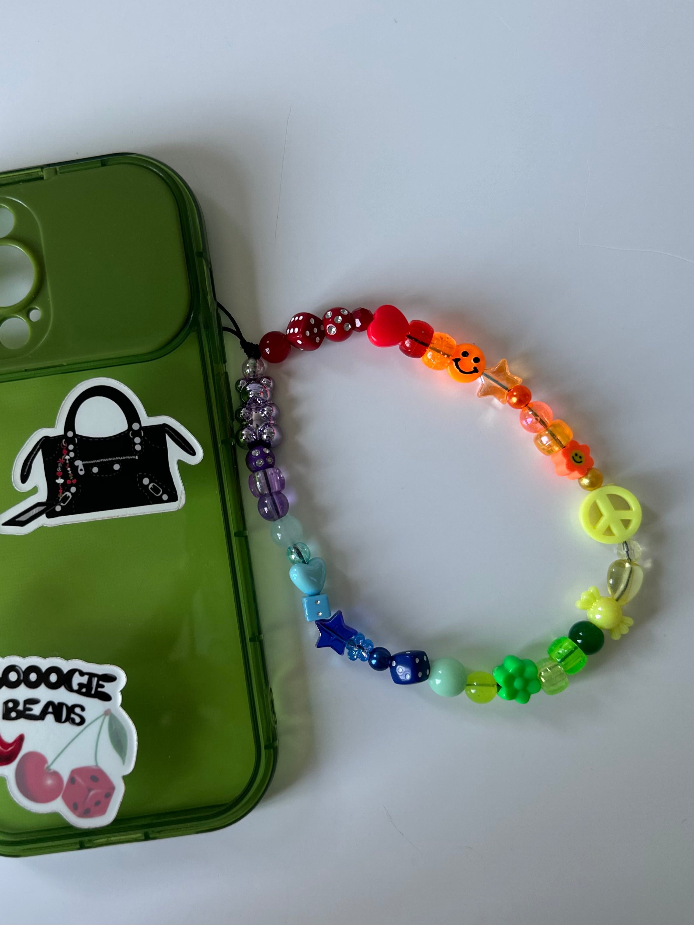 Rainbow phone charm