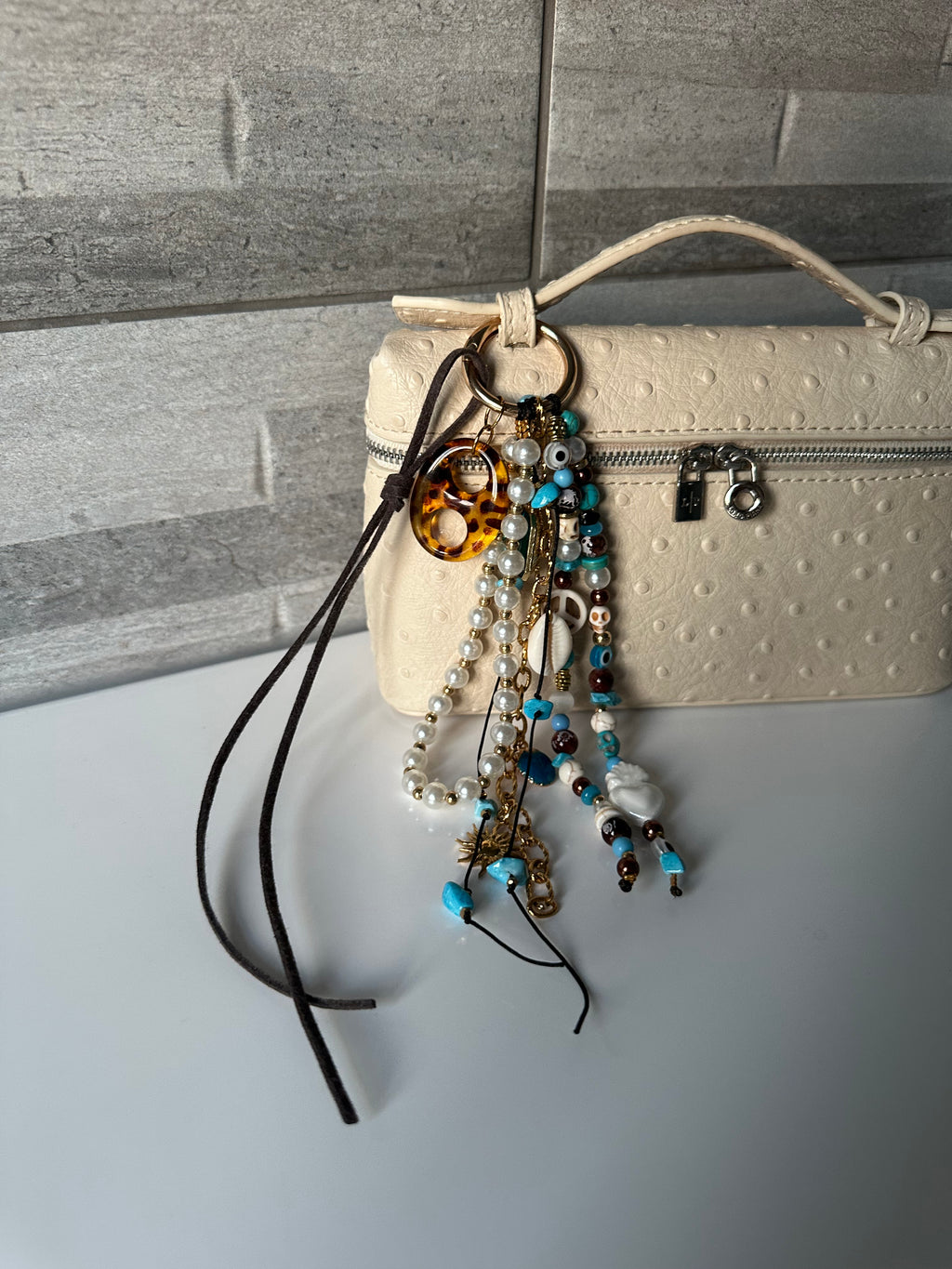 Boho chic bag charm