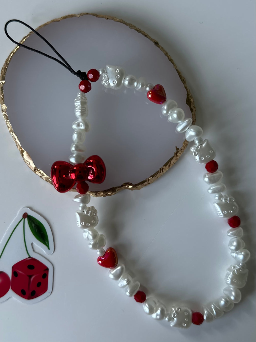 Hello kitty phone charm