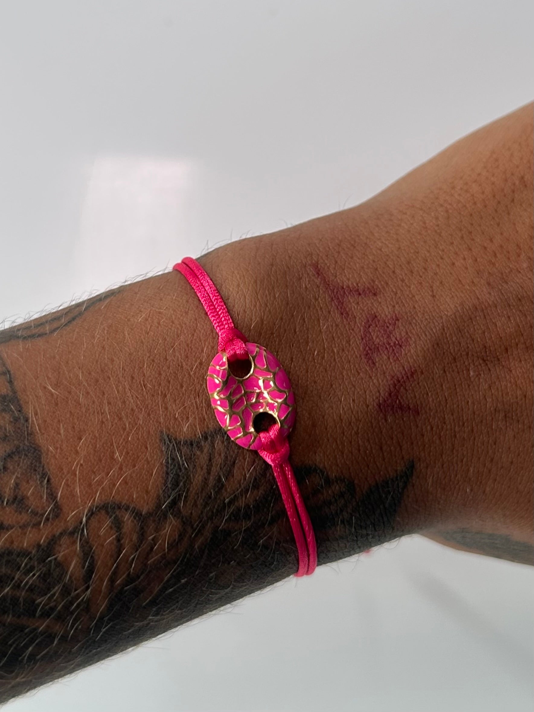 Pink & Gold adjustable bracelet