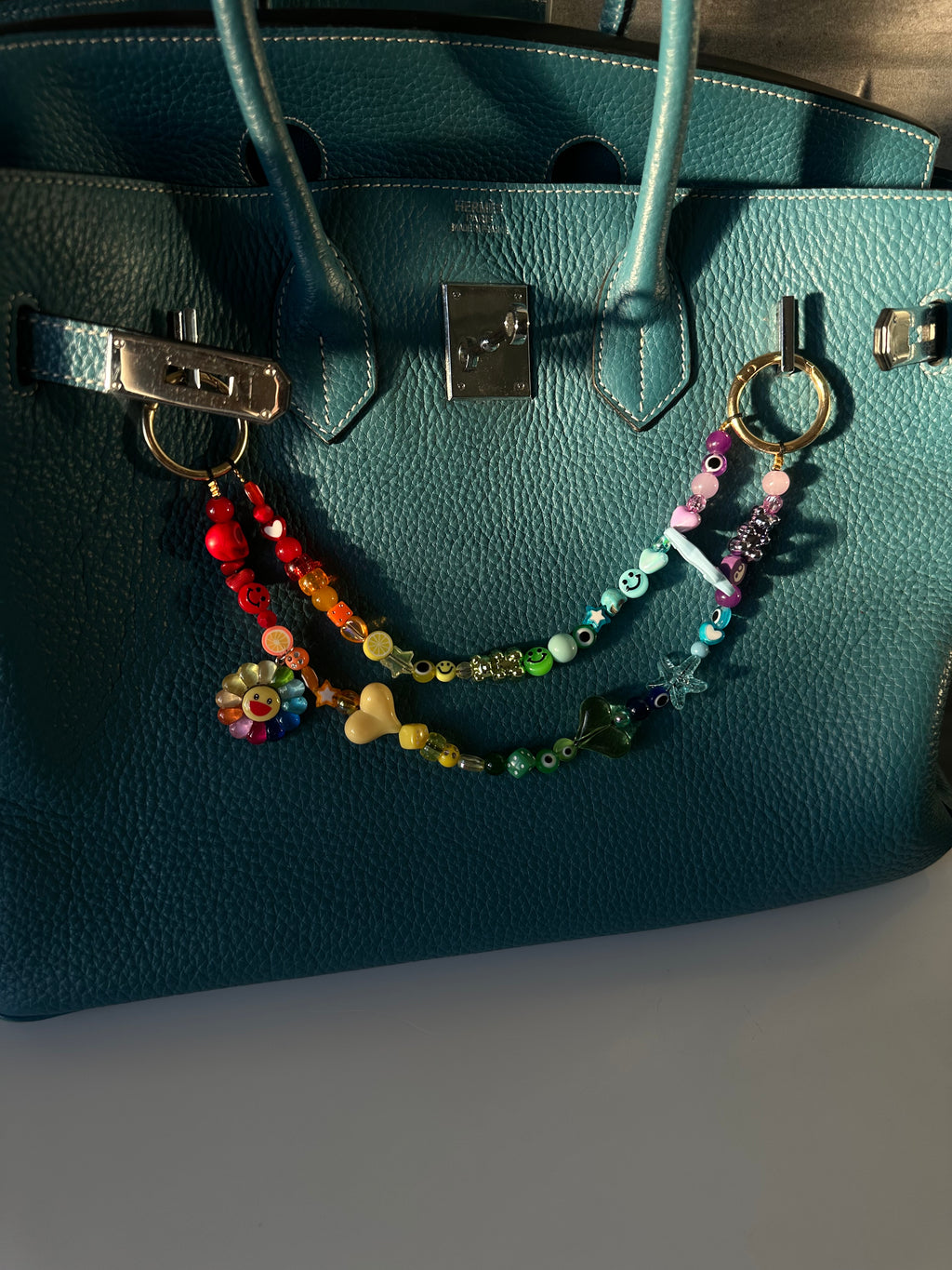 Iris bag charm