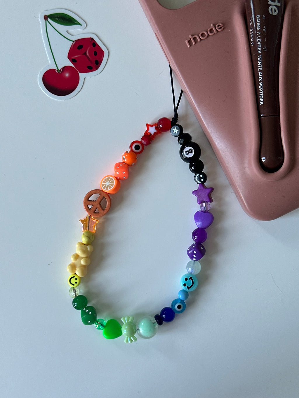 Rainbow phone charm