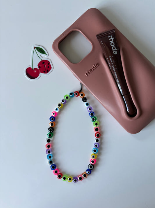 Evil eye phone charm
