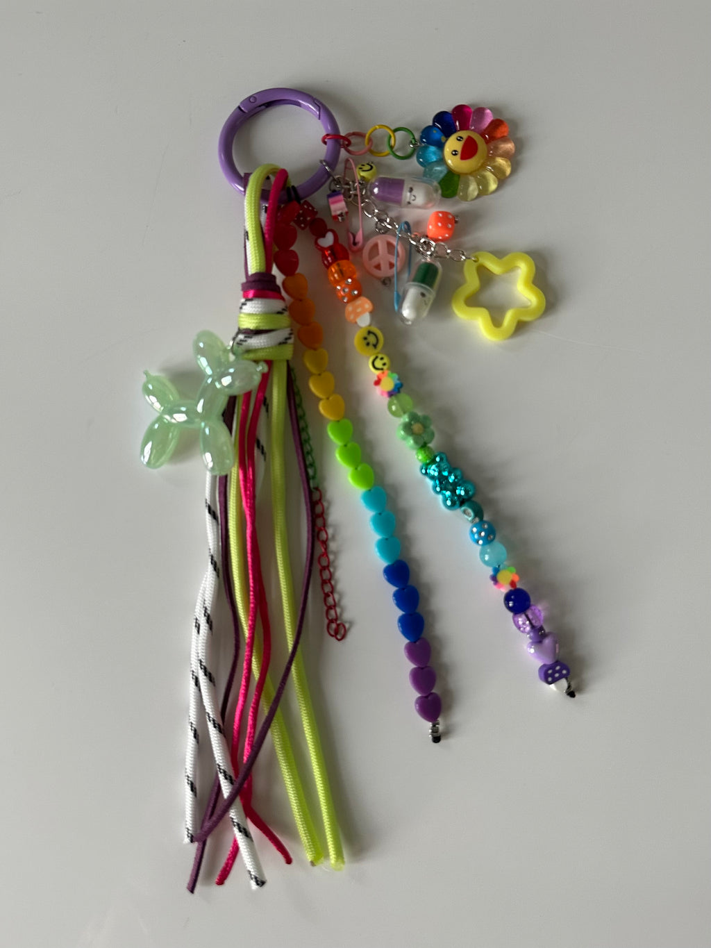 Abby bag charm (green dog)