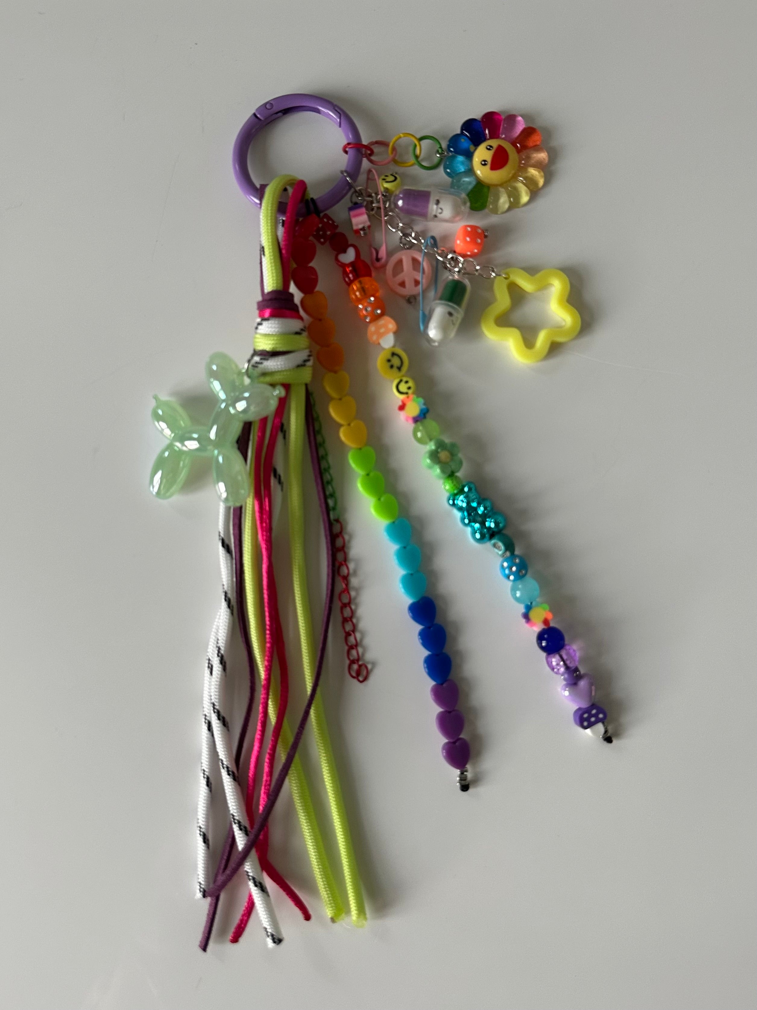 Abby bag charm (green dog)