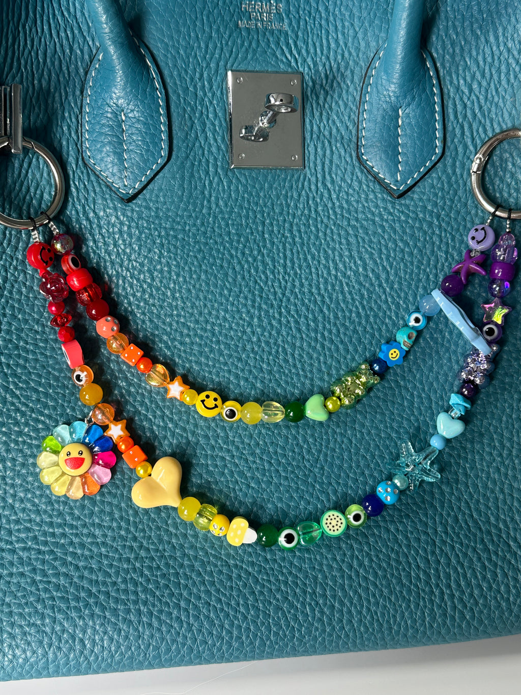 Iris bag charm