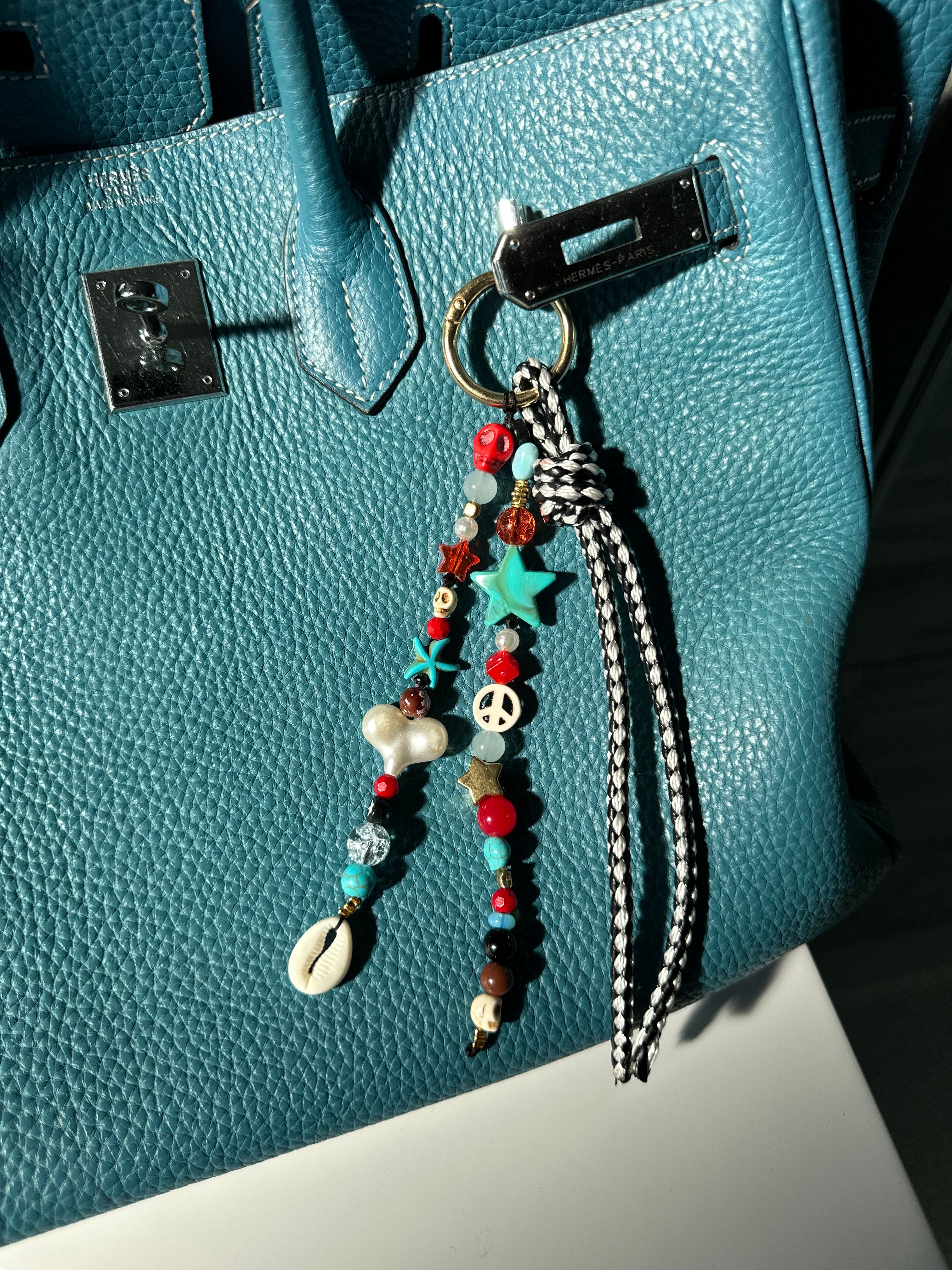 Check’rd bag charm