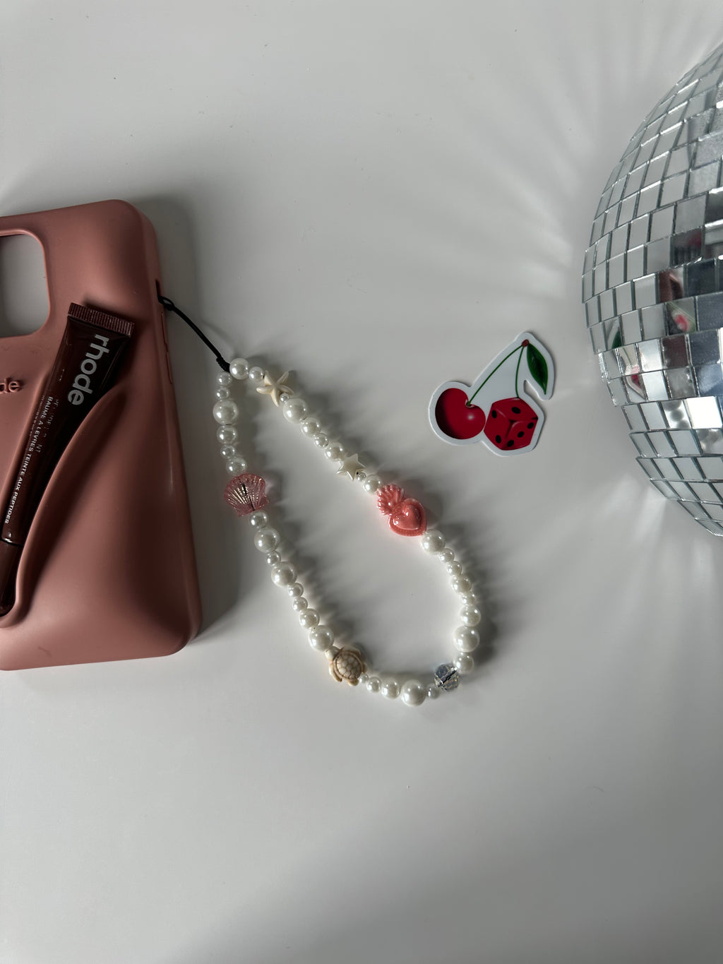 Coral Phone Charm