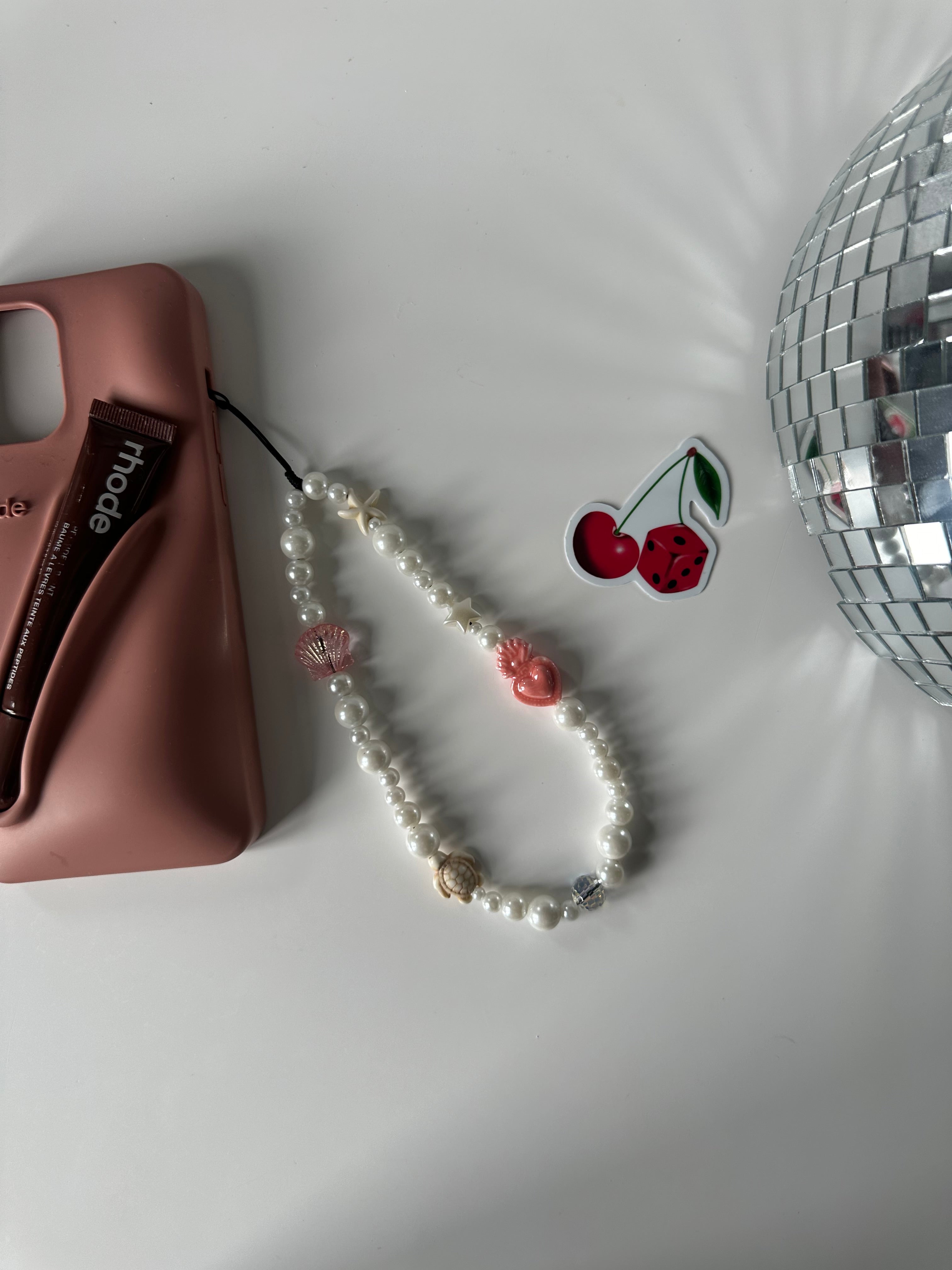 Coral Phone Charm