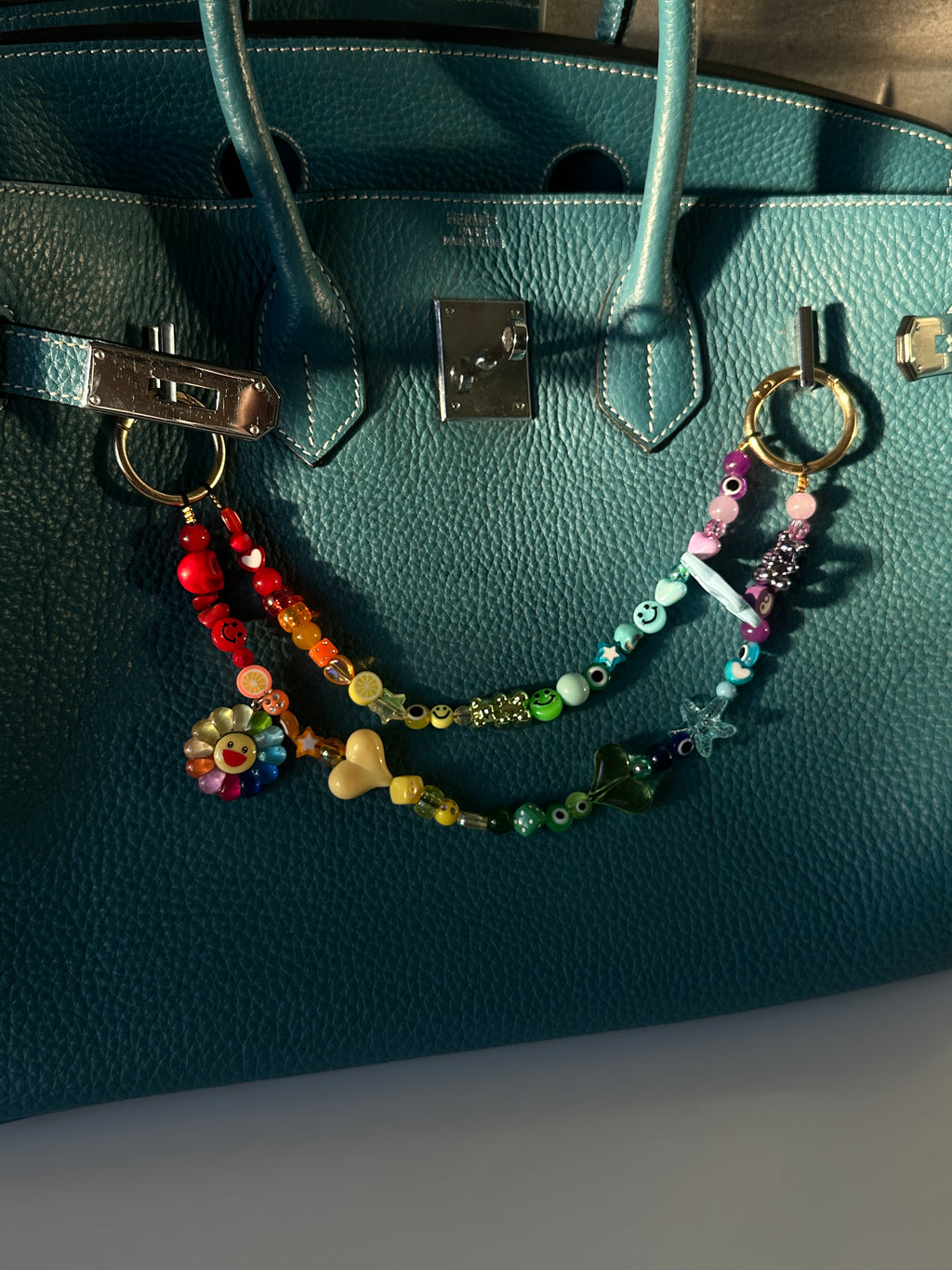 Iris bag charm