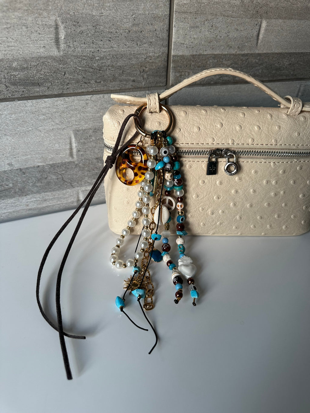 Boho chic bag charm