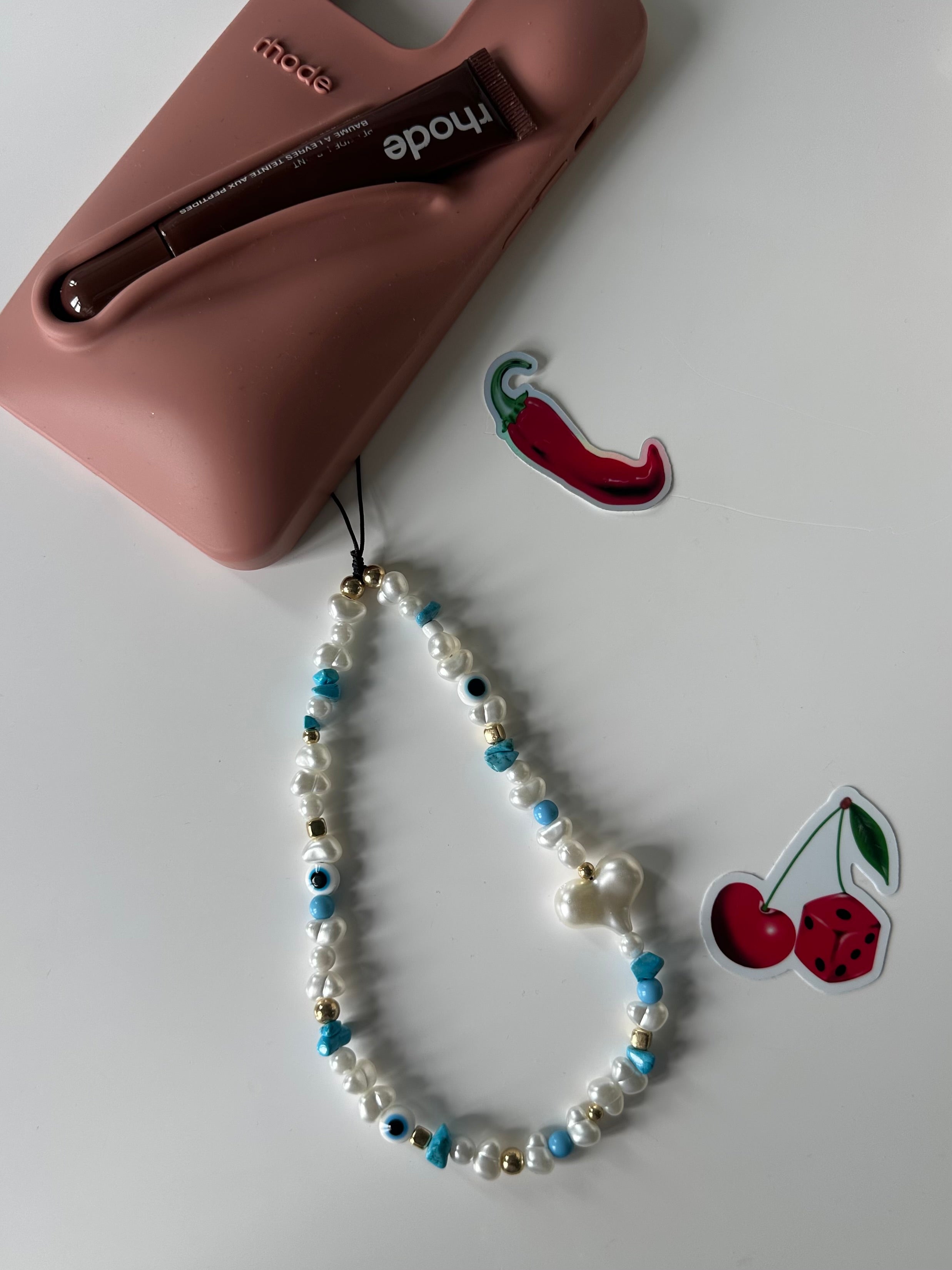 Evil eye phone charm