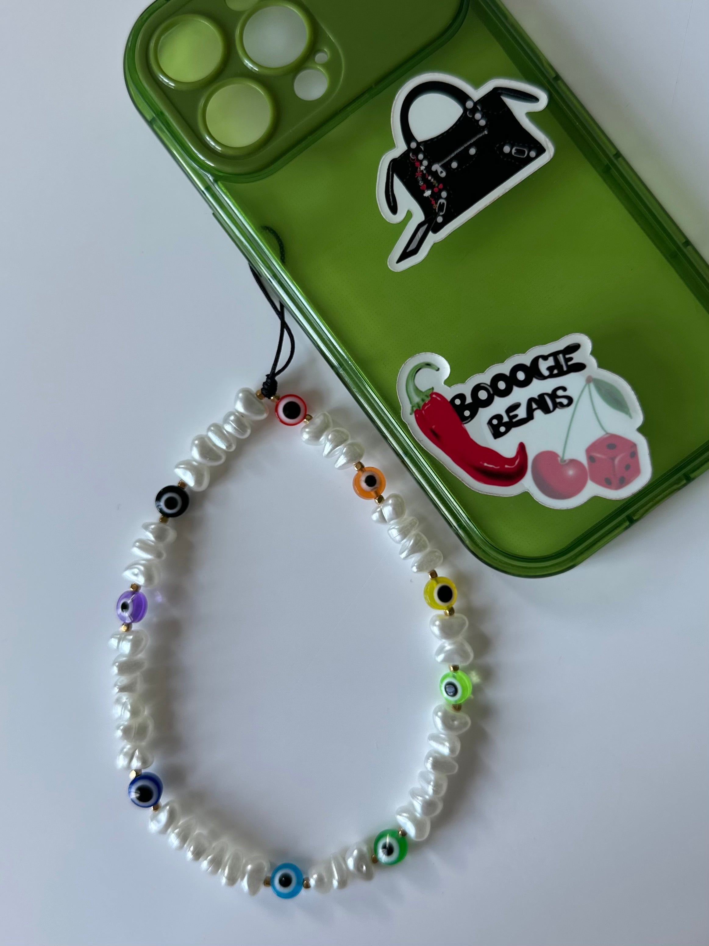 Evil eye phone charm