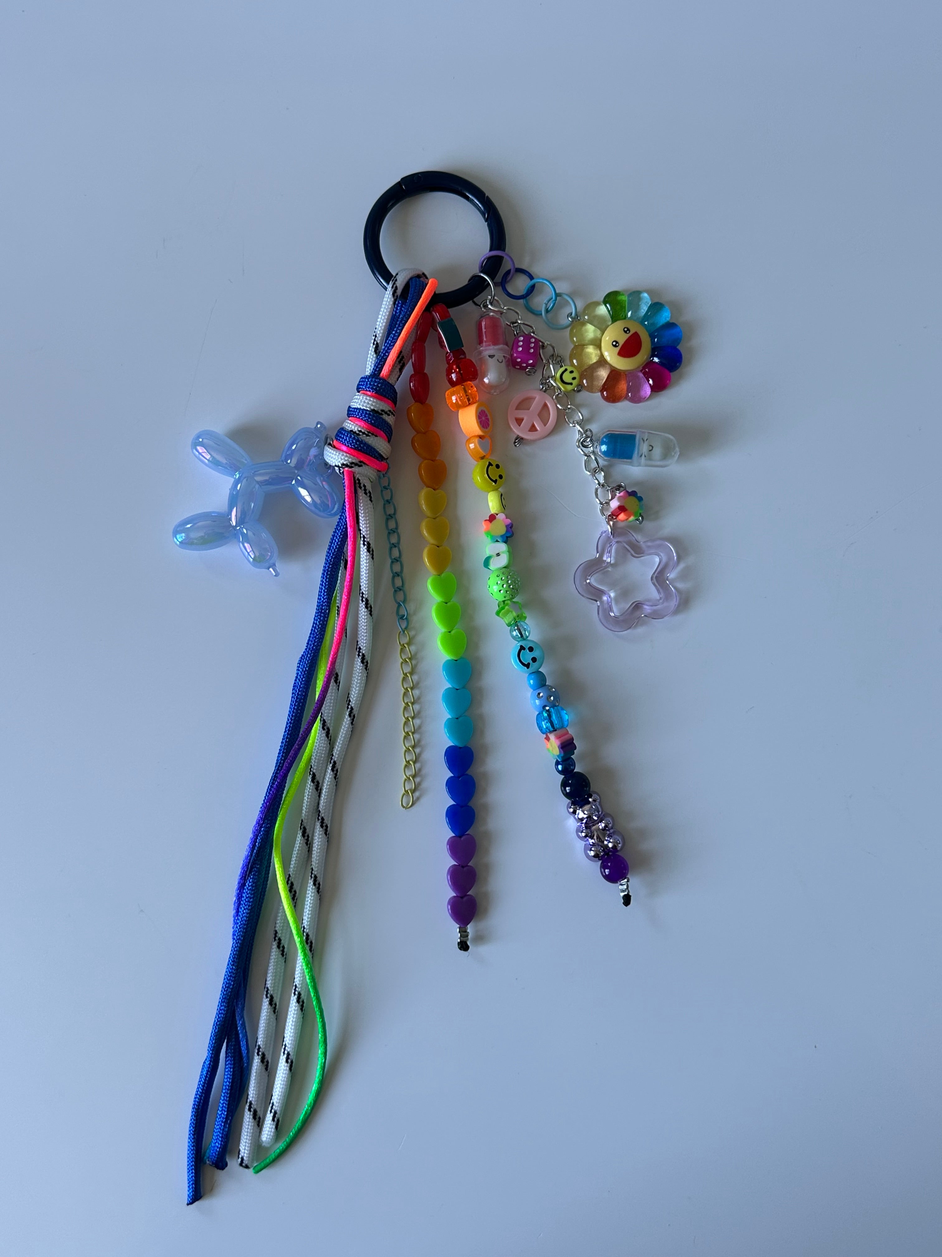 Abby bag charm (blue dog)