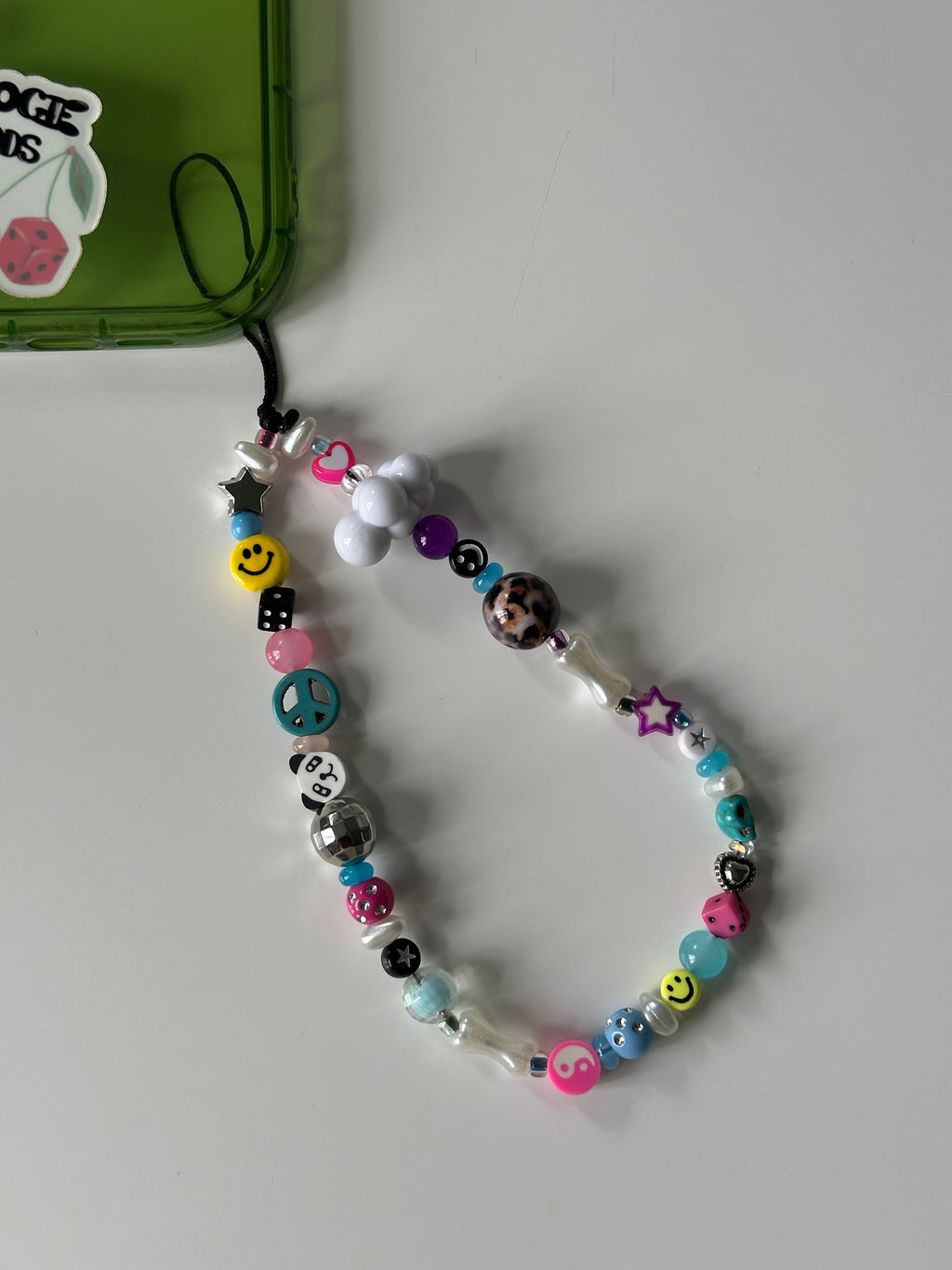 Happy panda phone charm