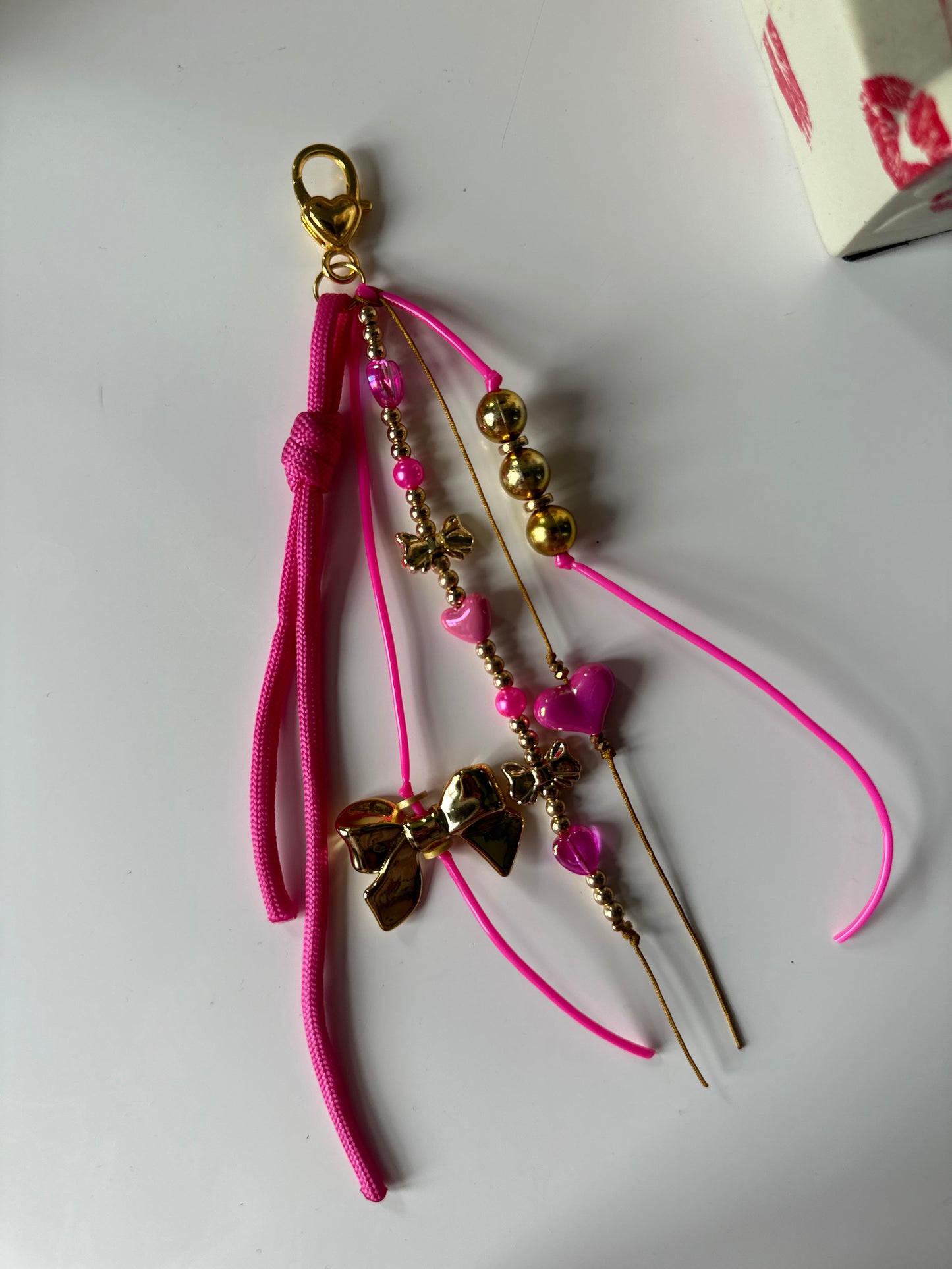 Heart bag charm