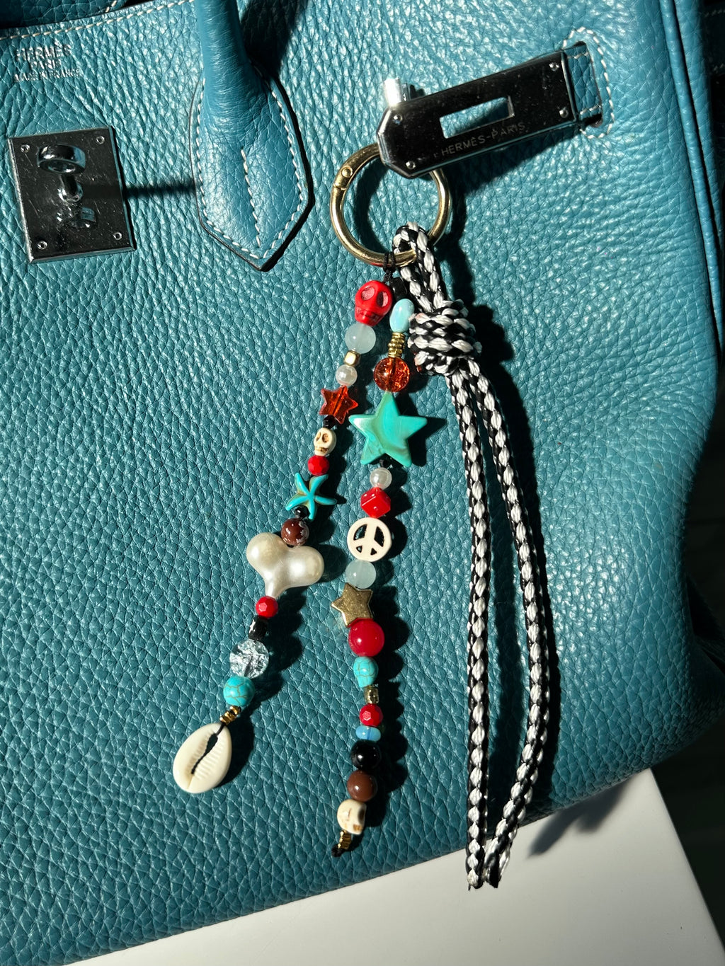 Check’rd bag charm