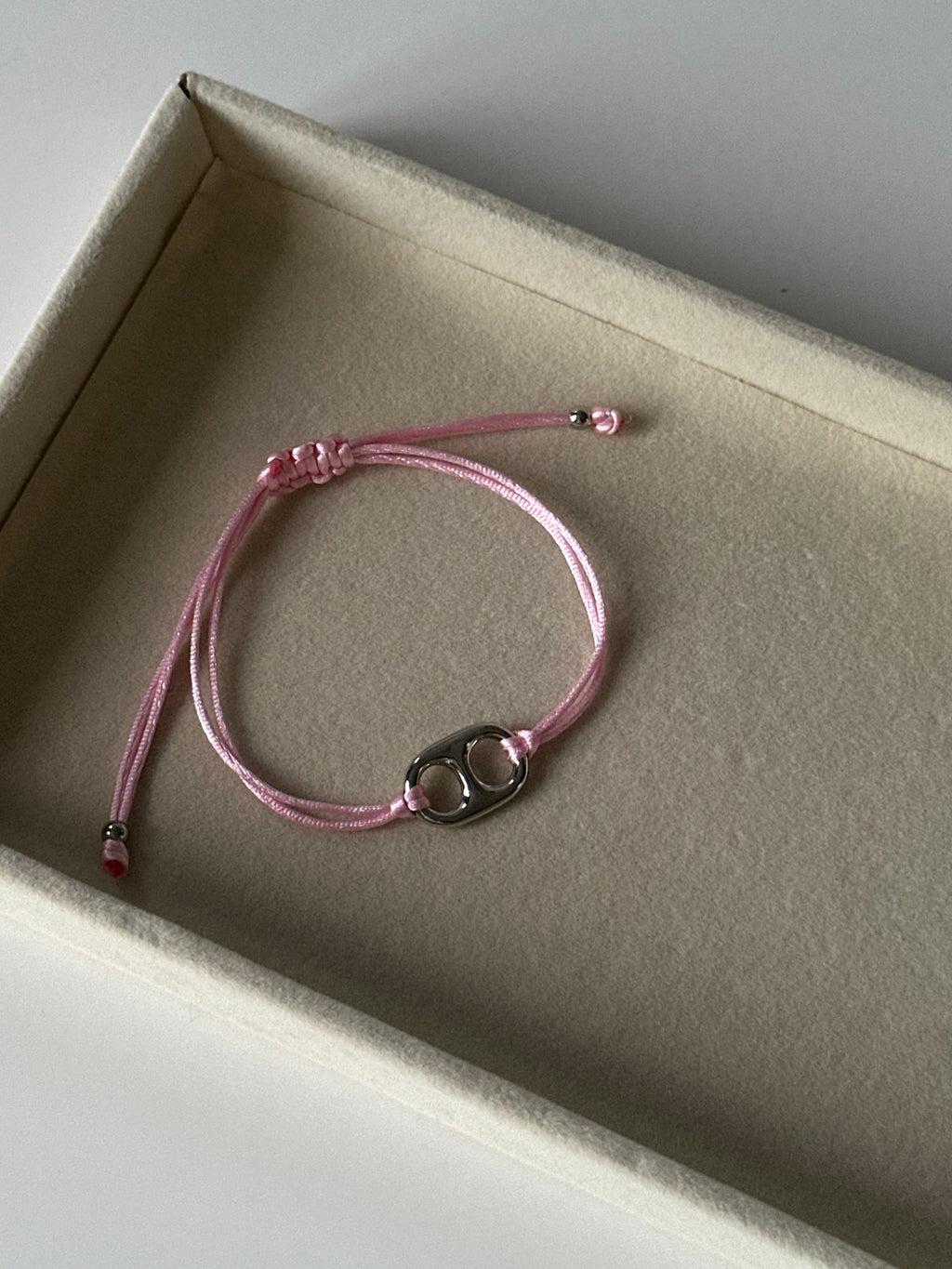 bubble adjustable bracelet (silver)