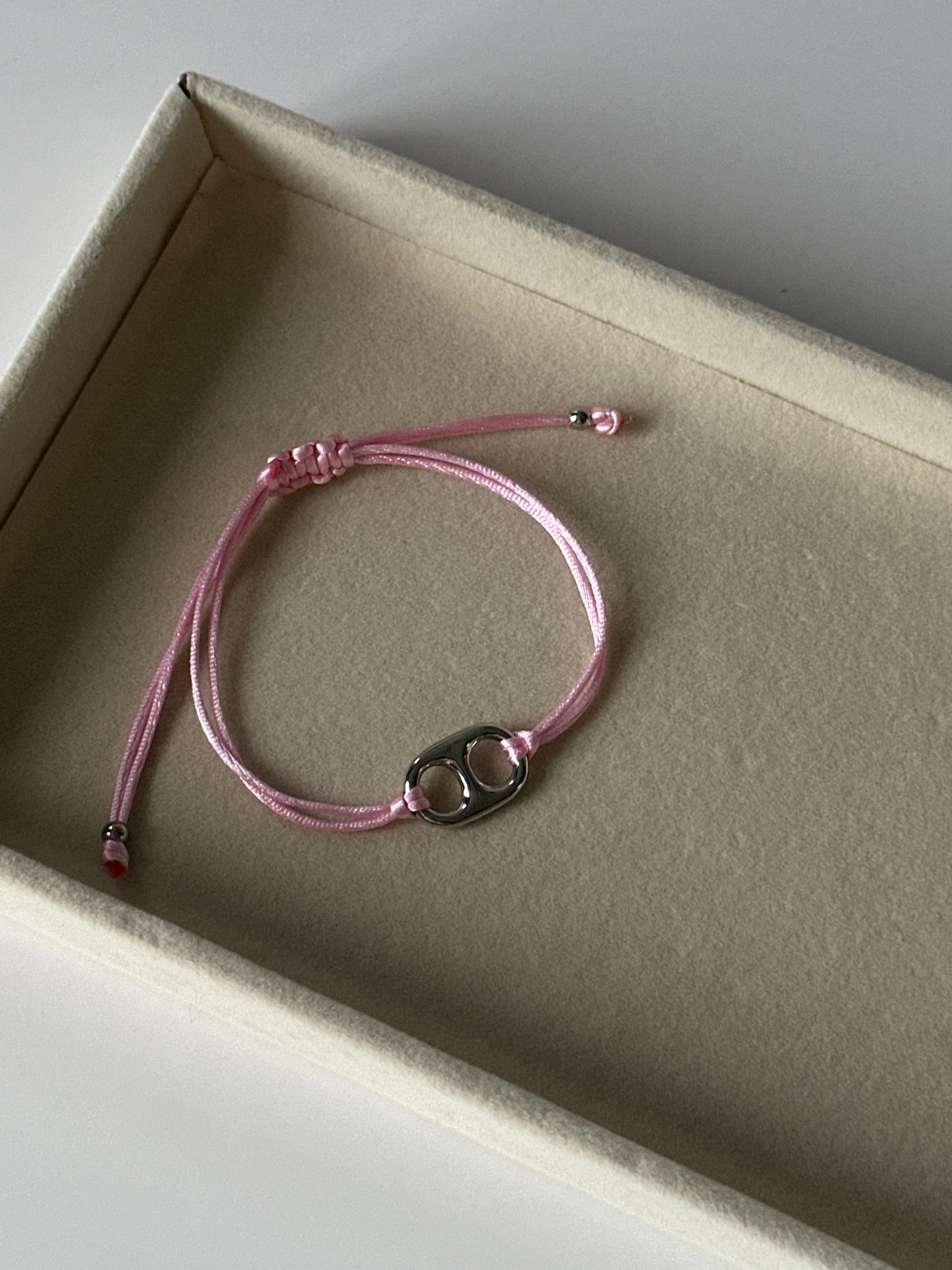 bubble adjustable bracelet (silver)