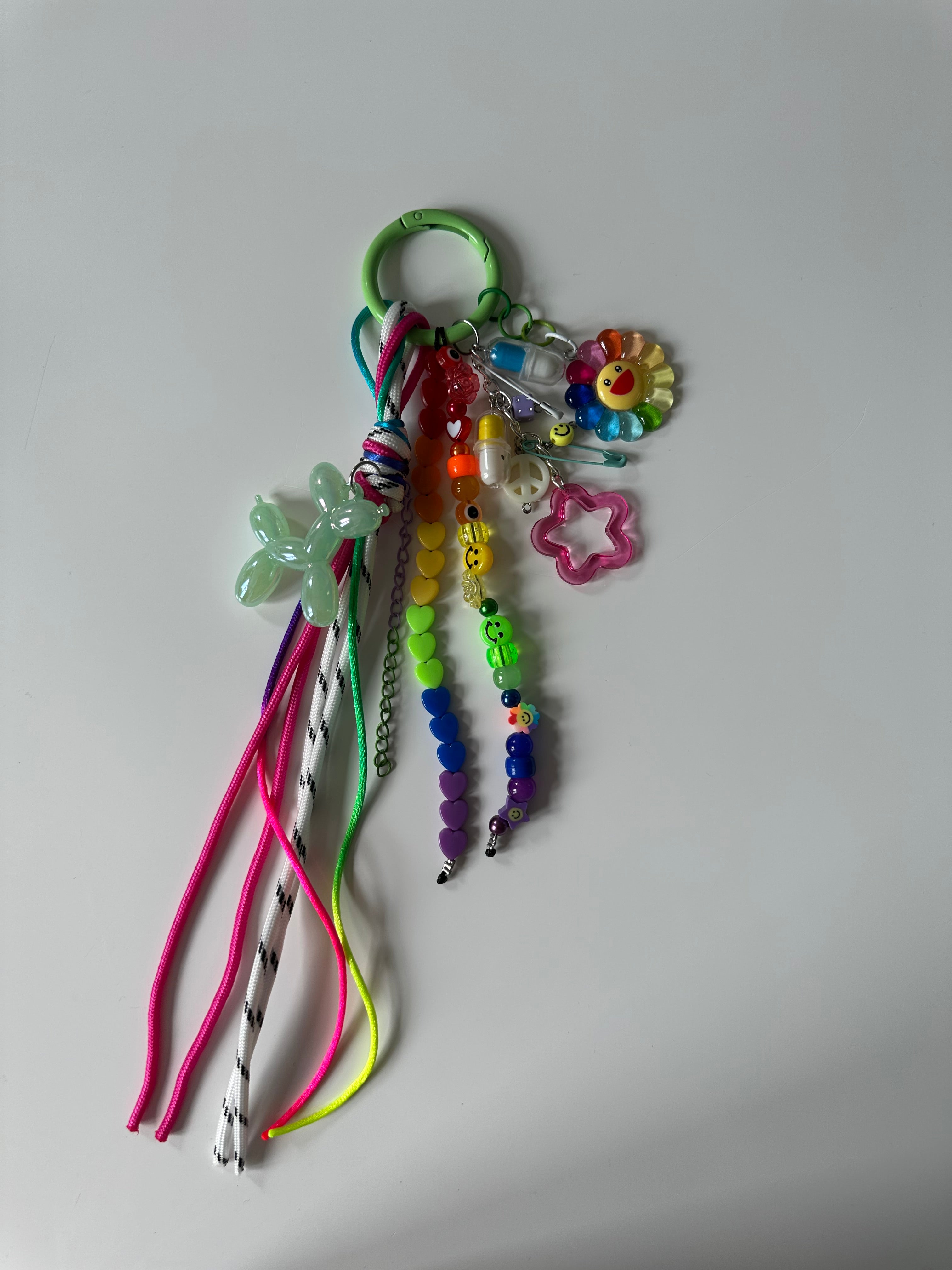 Abby bag charm (green dog)