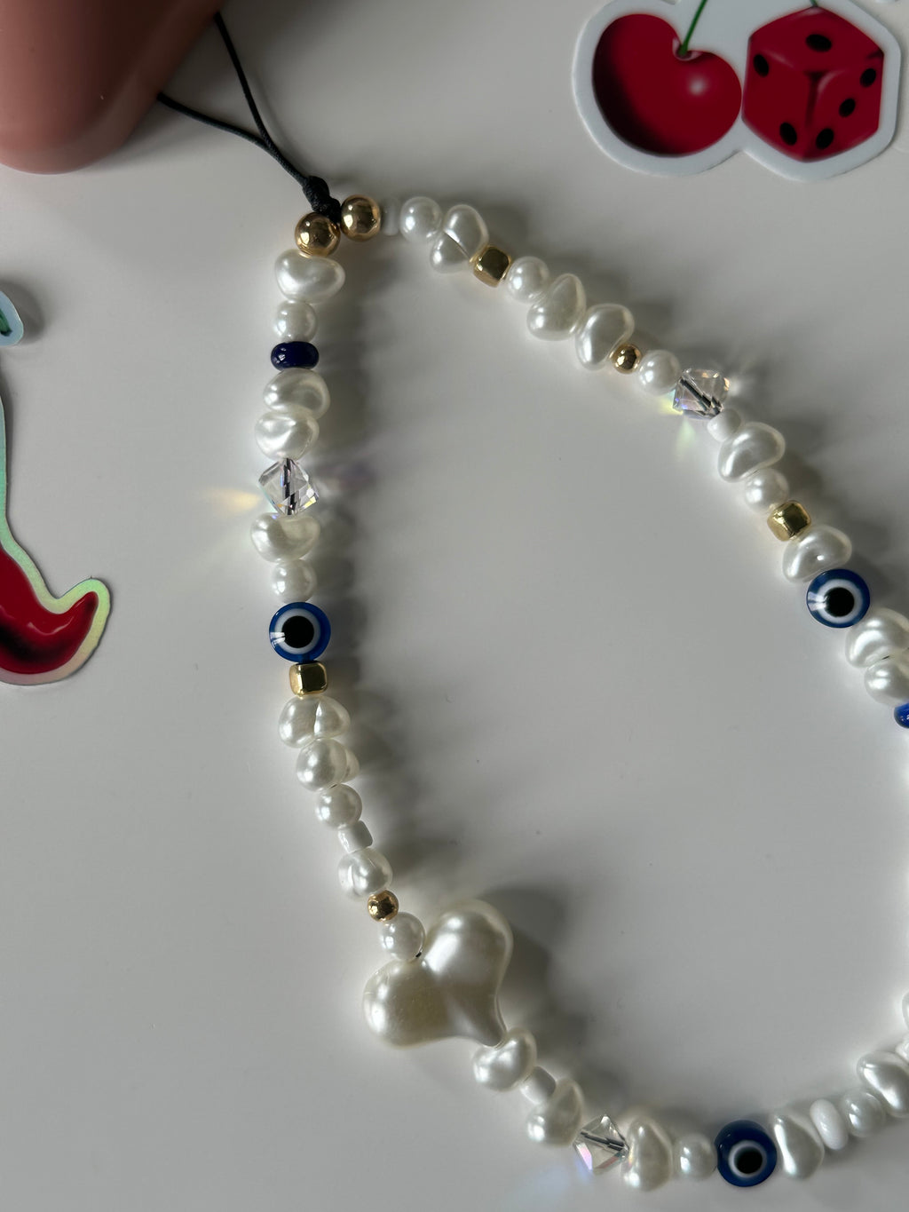 Royal Evil eye phone charm