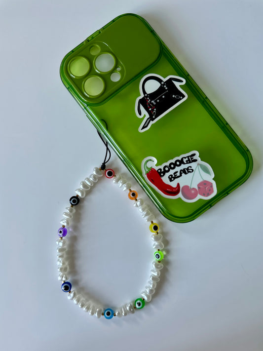 Evil eye phone charm