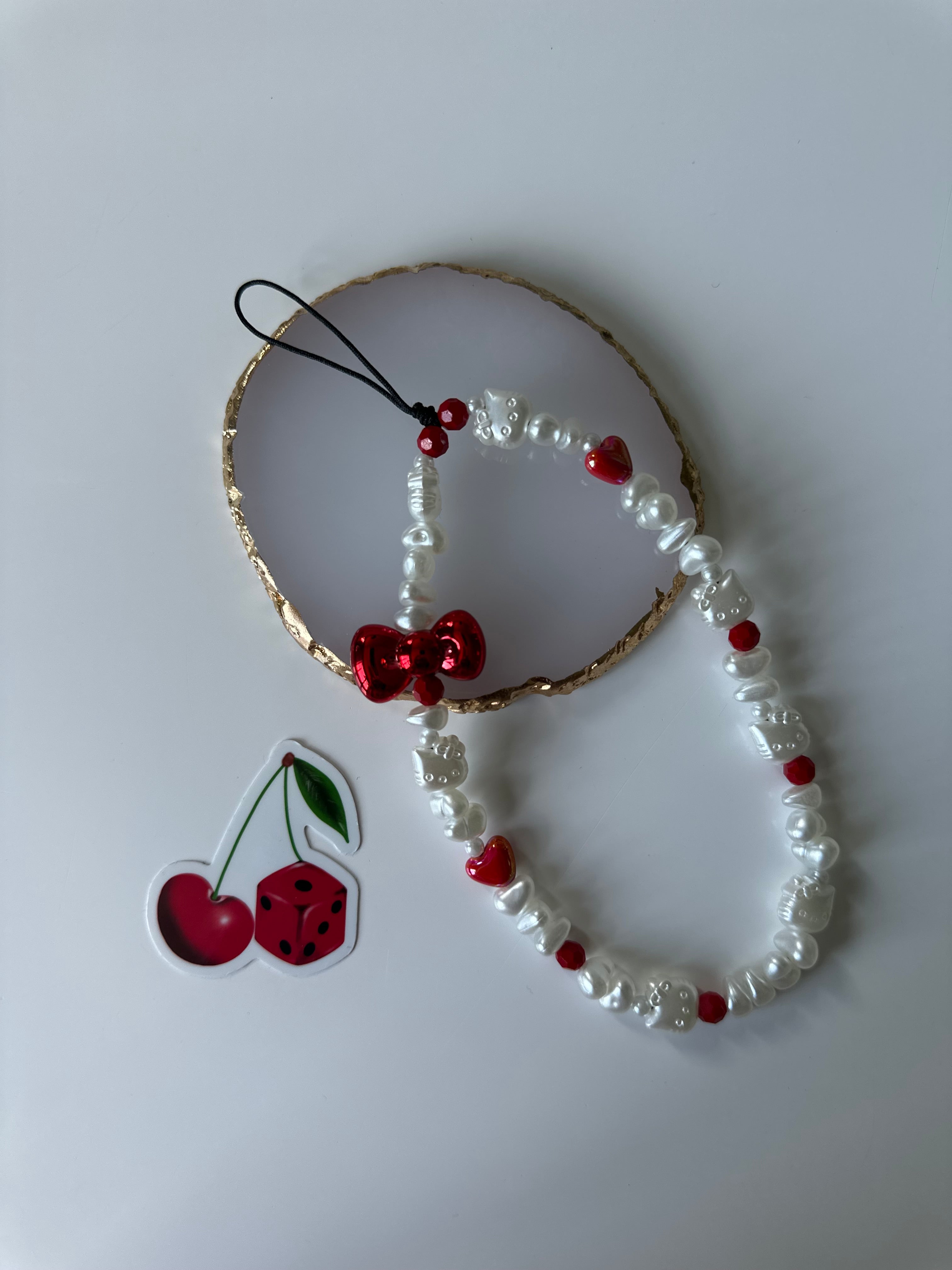 Hello kitty phone charm