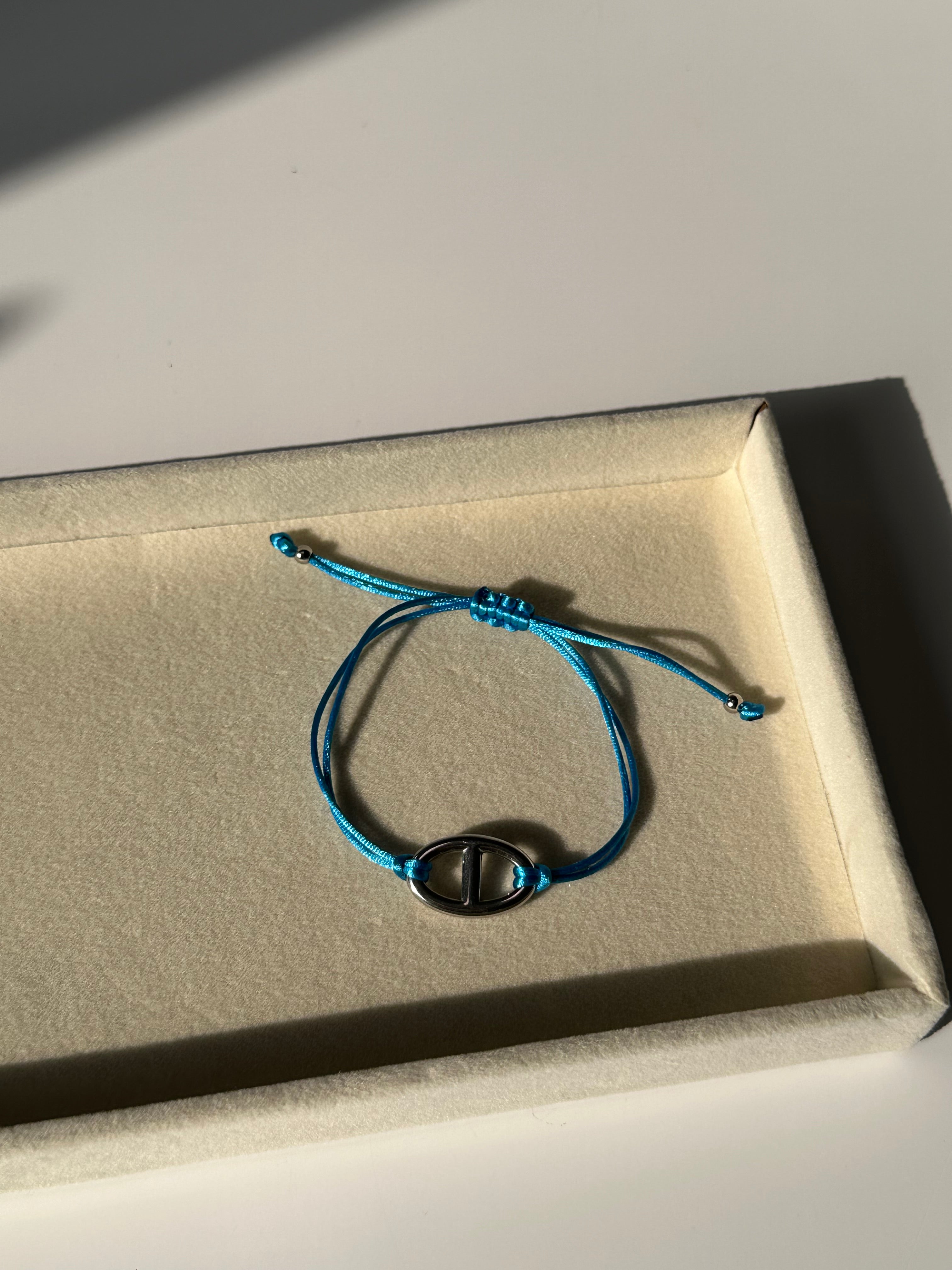 Large Cleo adjustable bracelet (silver)