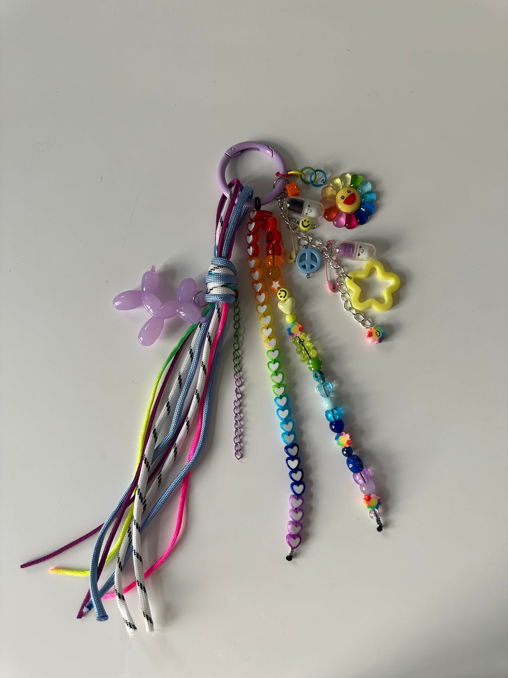 Abby bag charm (purple)