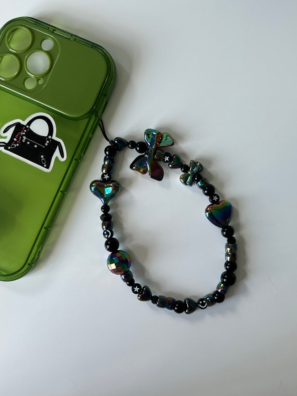 Metallic Phone charm