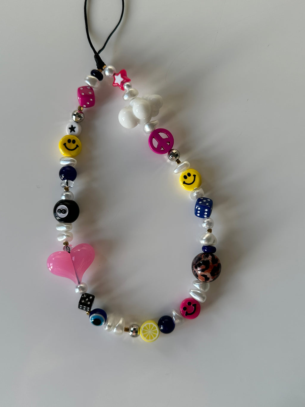 Happy hippy phone charm