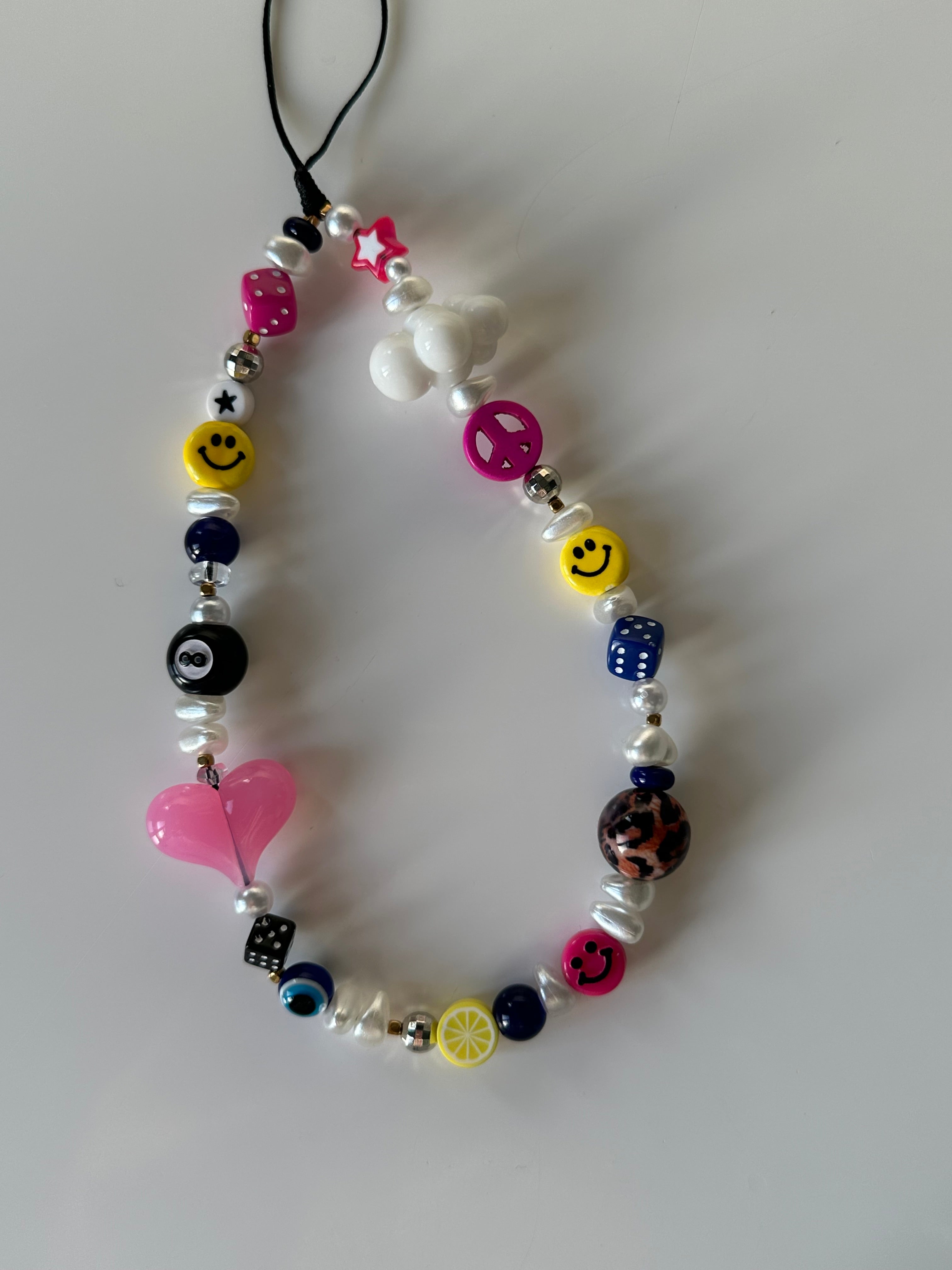 Happy hippy phone charm