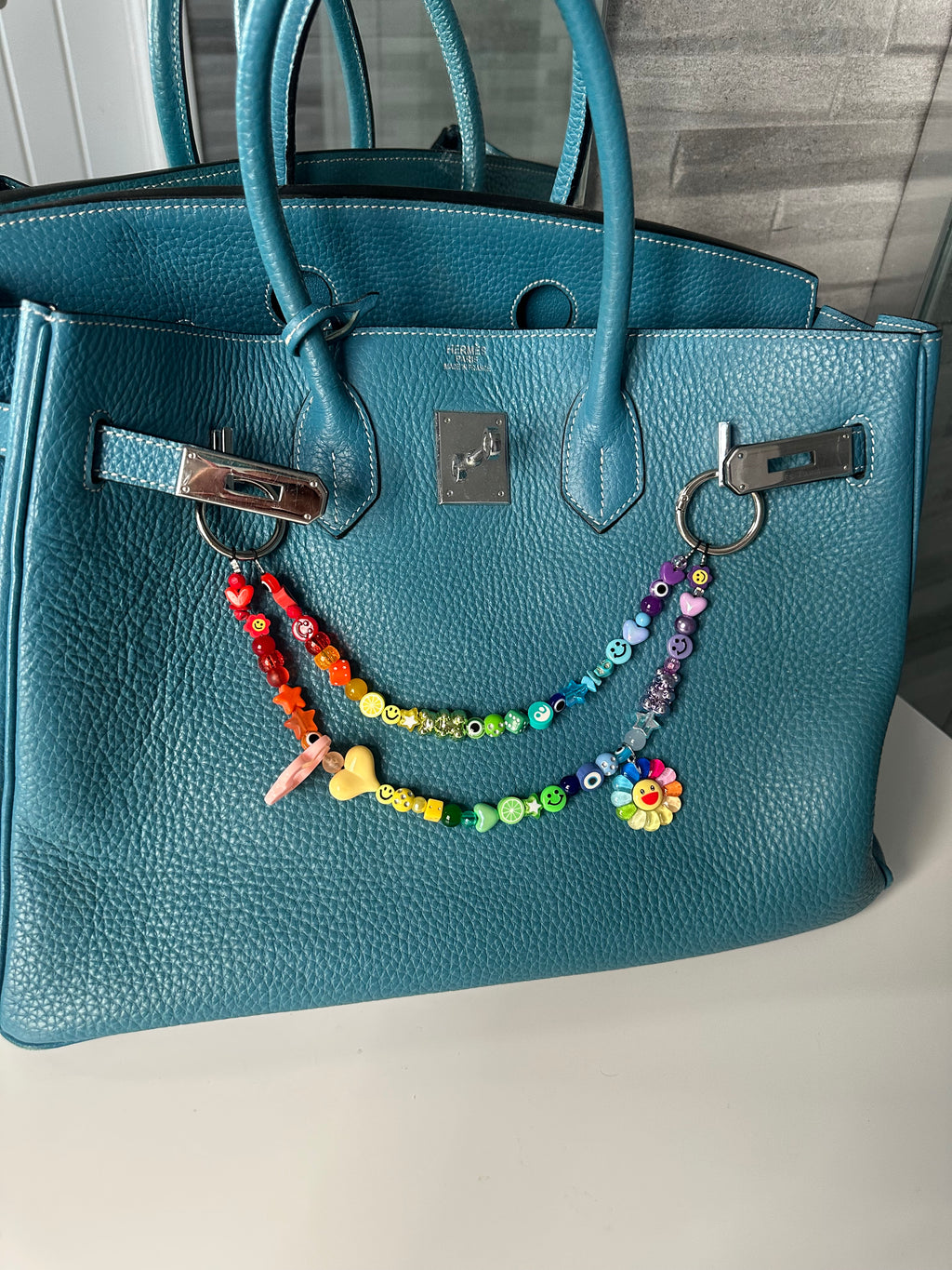 Iris bag charm