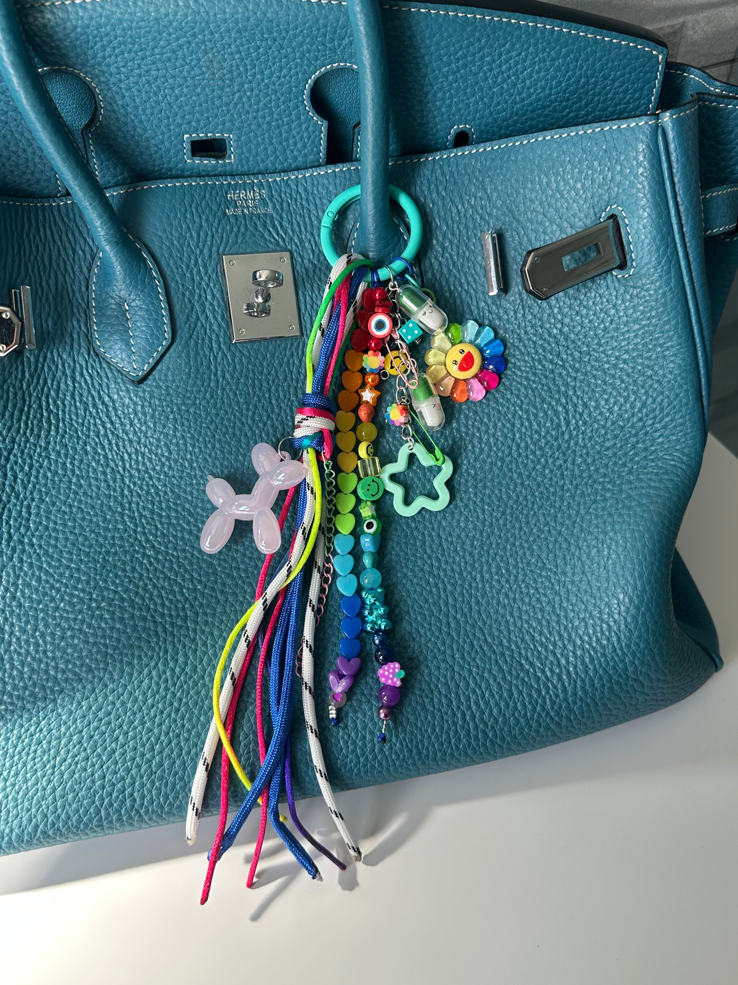 Abby Bag charm (pink dog)