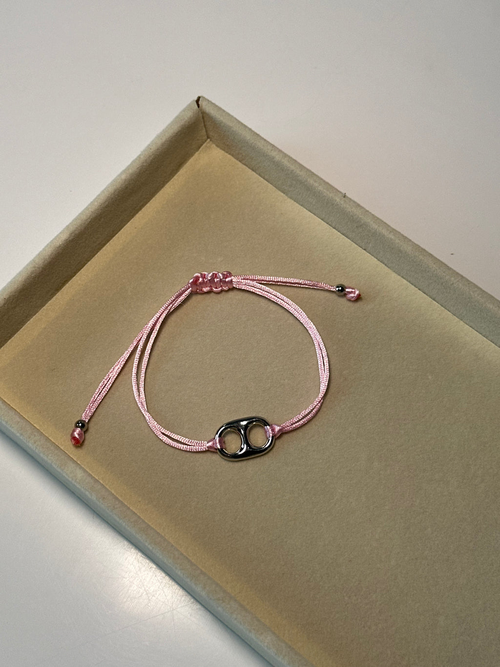 bubble adjustable bracelet (silver)