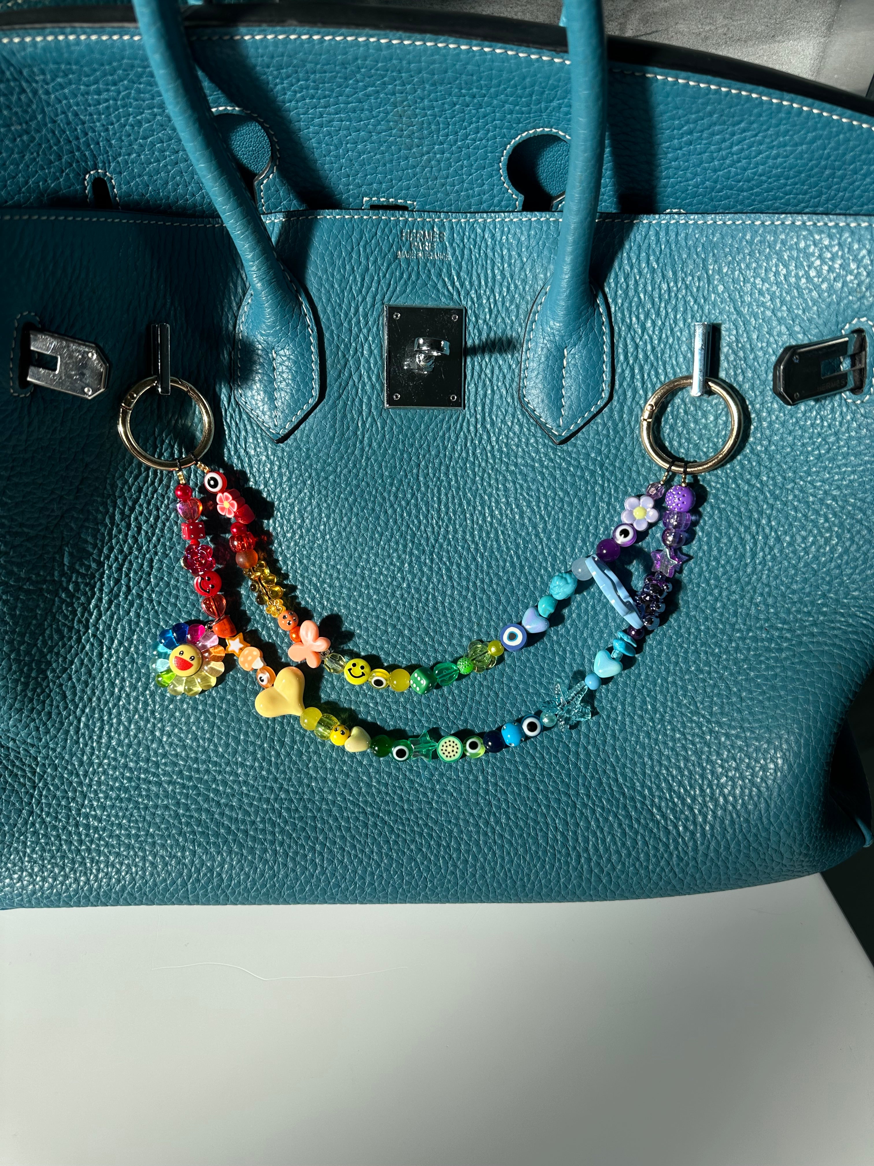 Iris bag charm