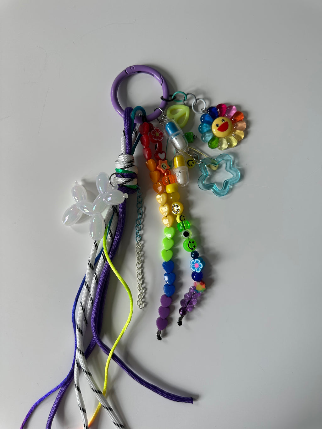 Abby bag charm (white dog)