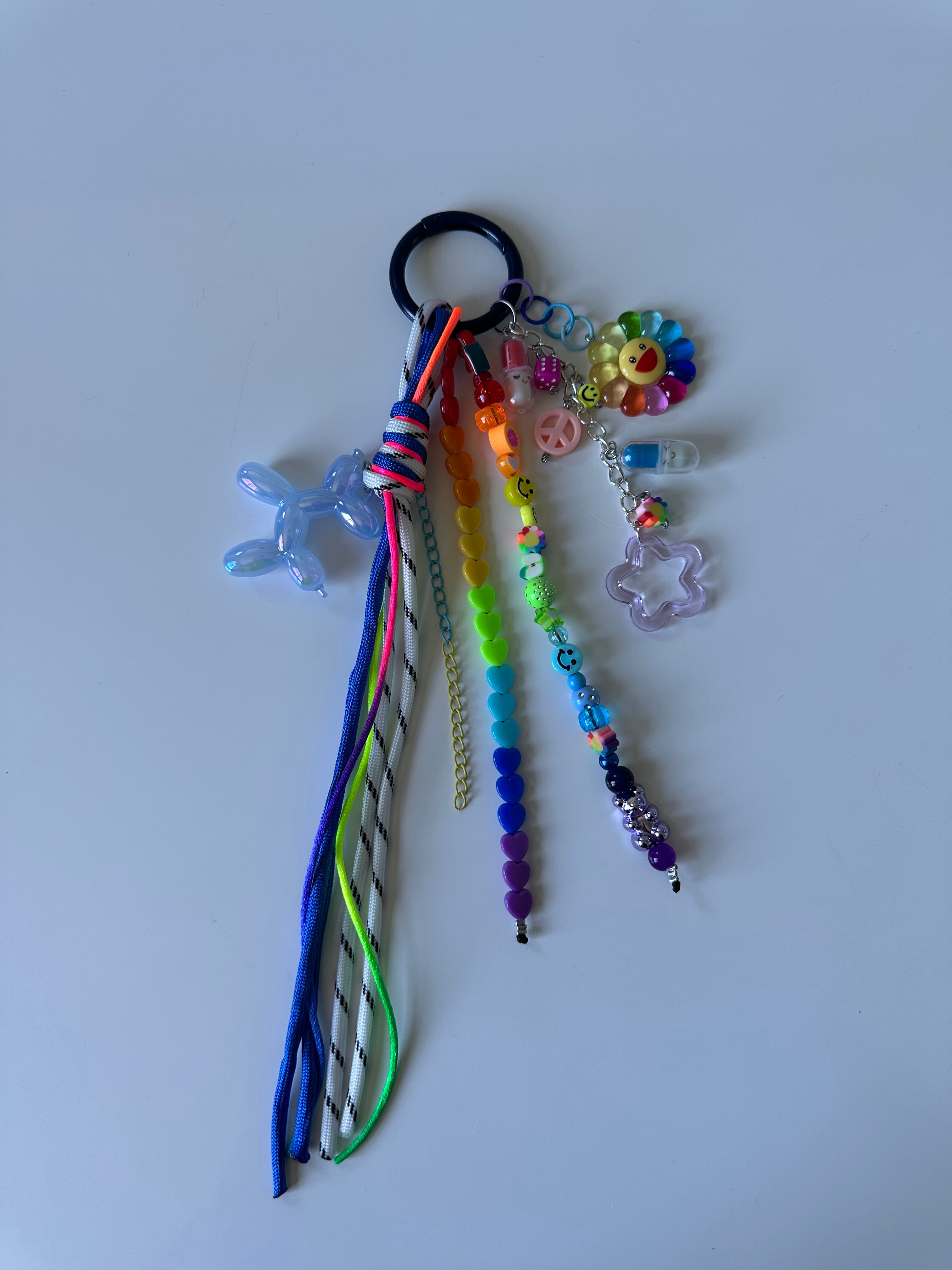 Abby bag charm (blue dog)