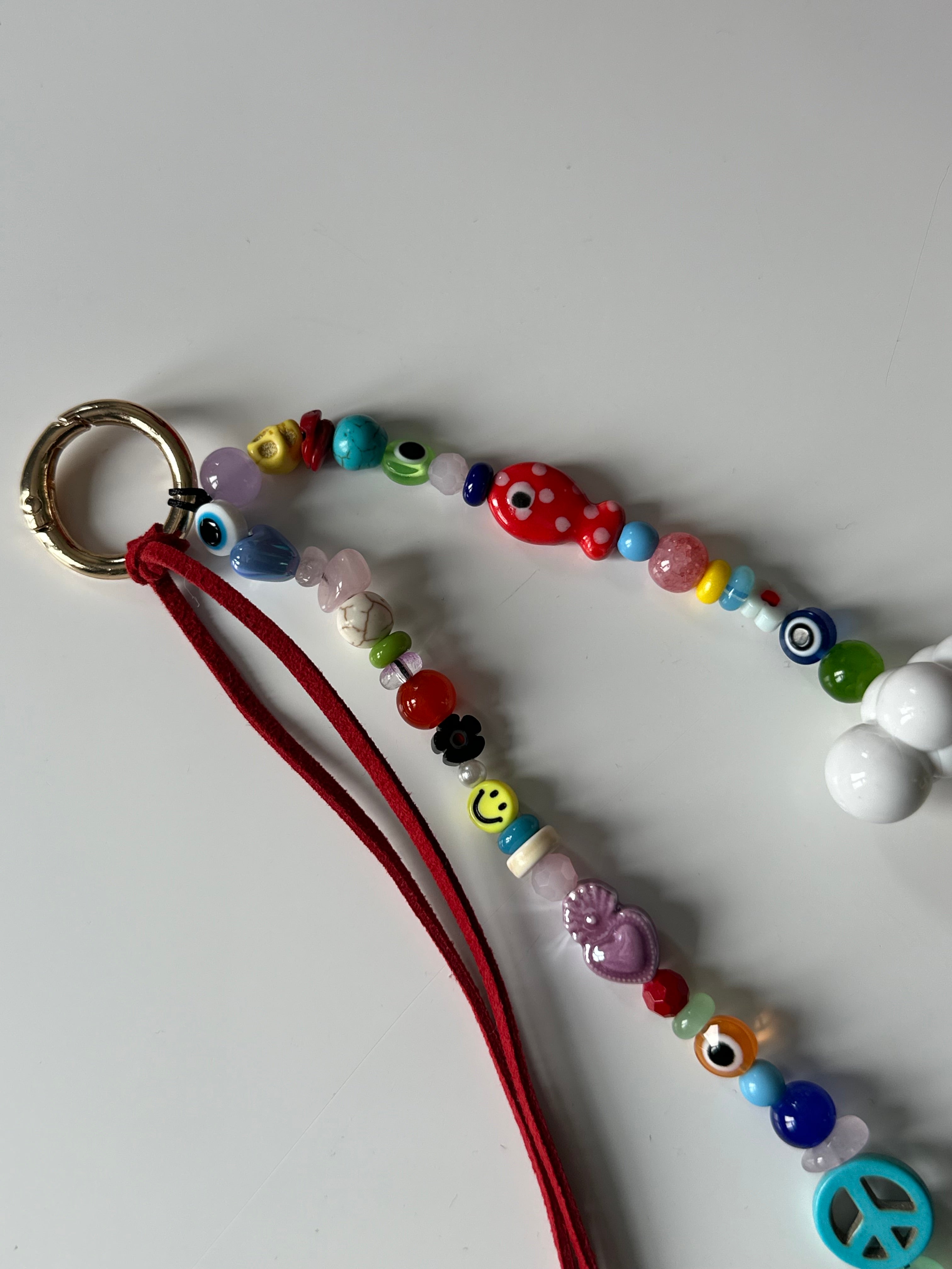 Rainbow bag charm