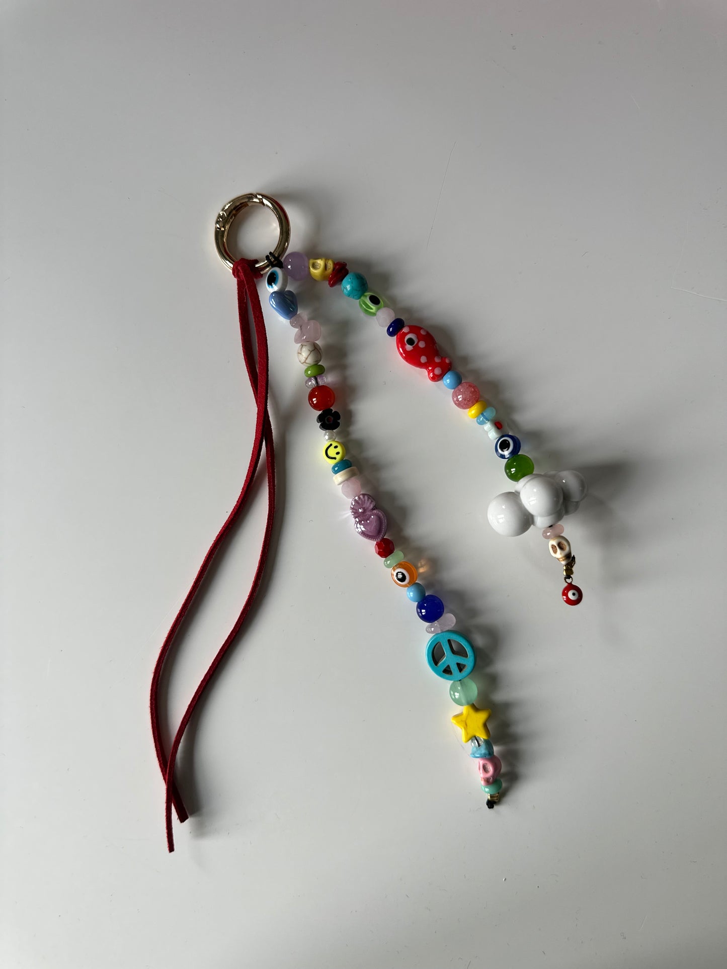 Rainbow bag charm
