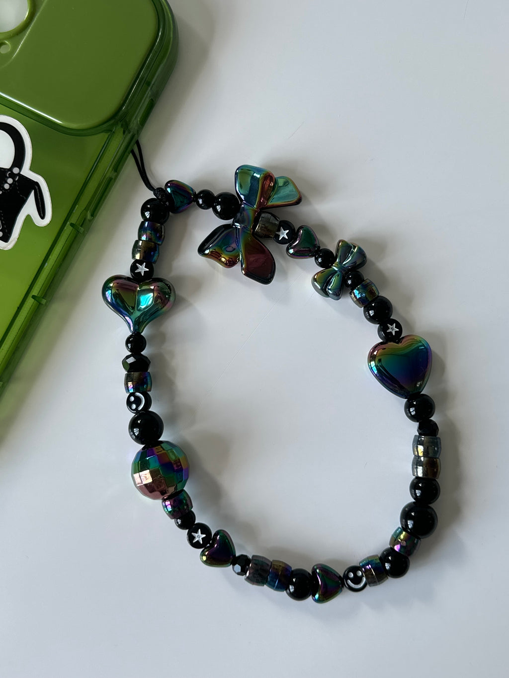 Metallic Phone charm