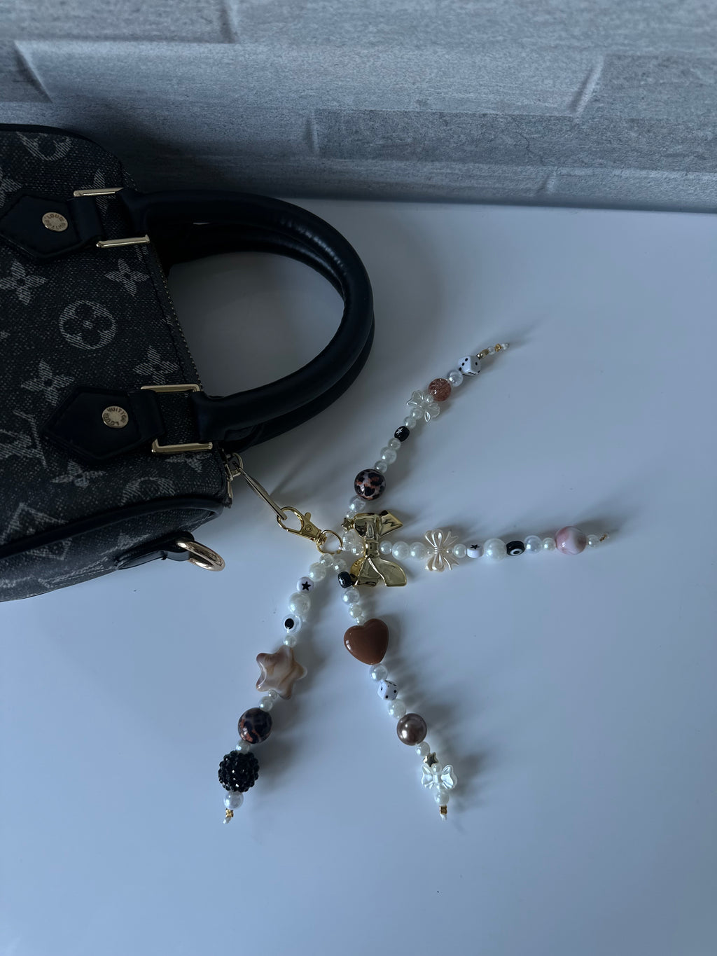 Pearl bag charm
