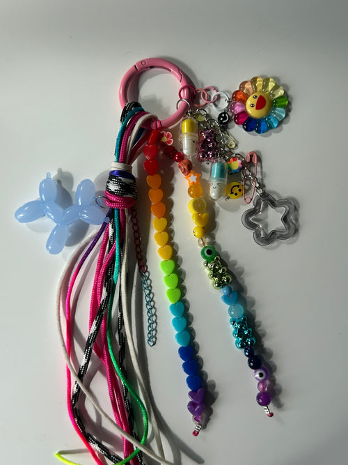 Abby bag charm (blue dog)