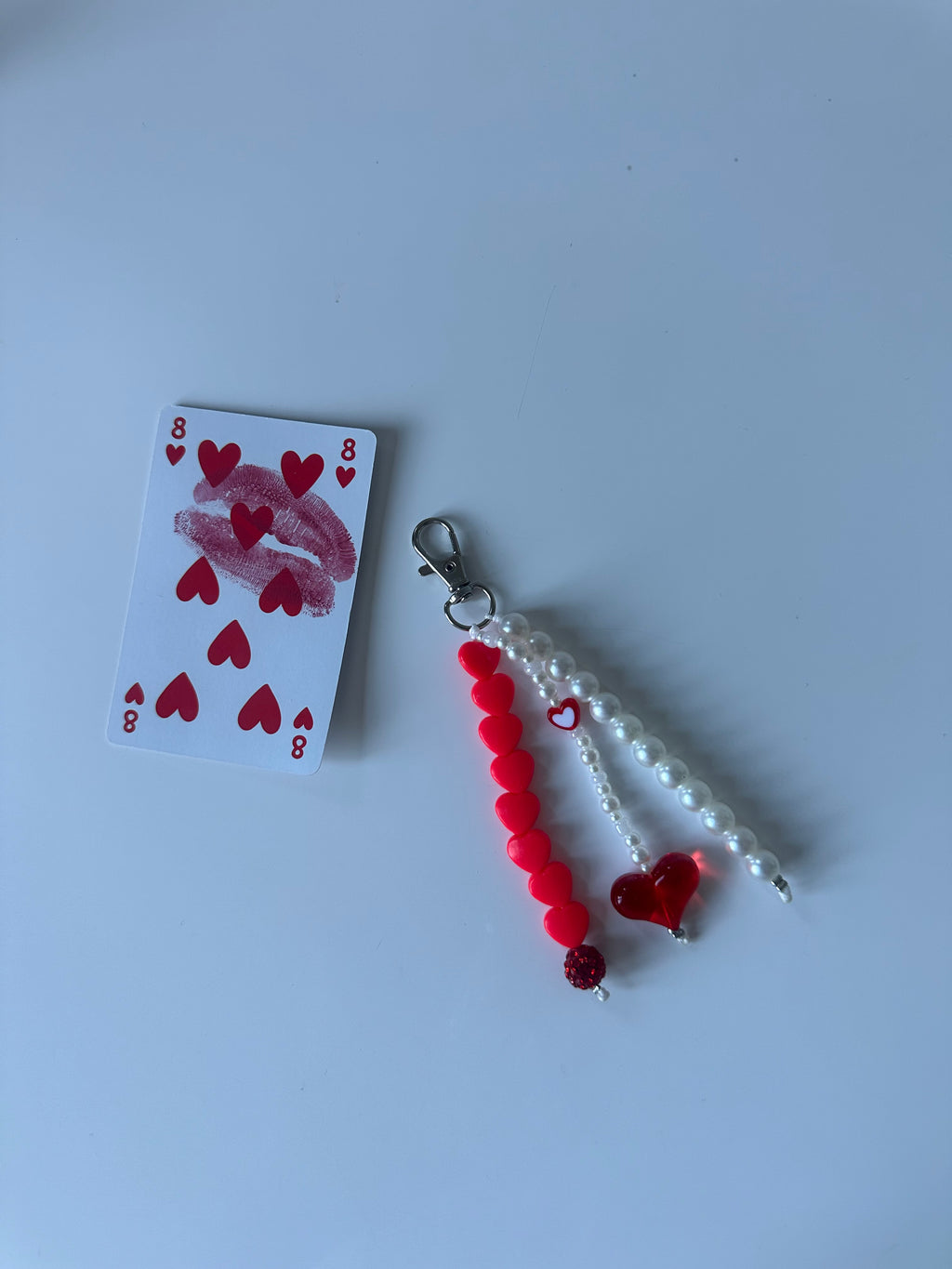 Queen of hearts bag charm