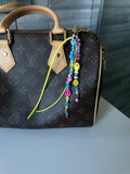 Paisley bag charm (yellow)