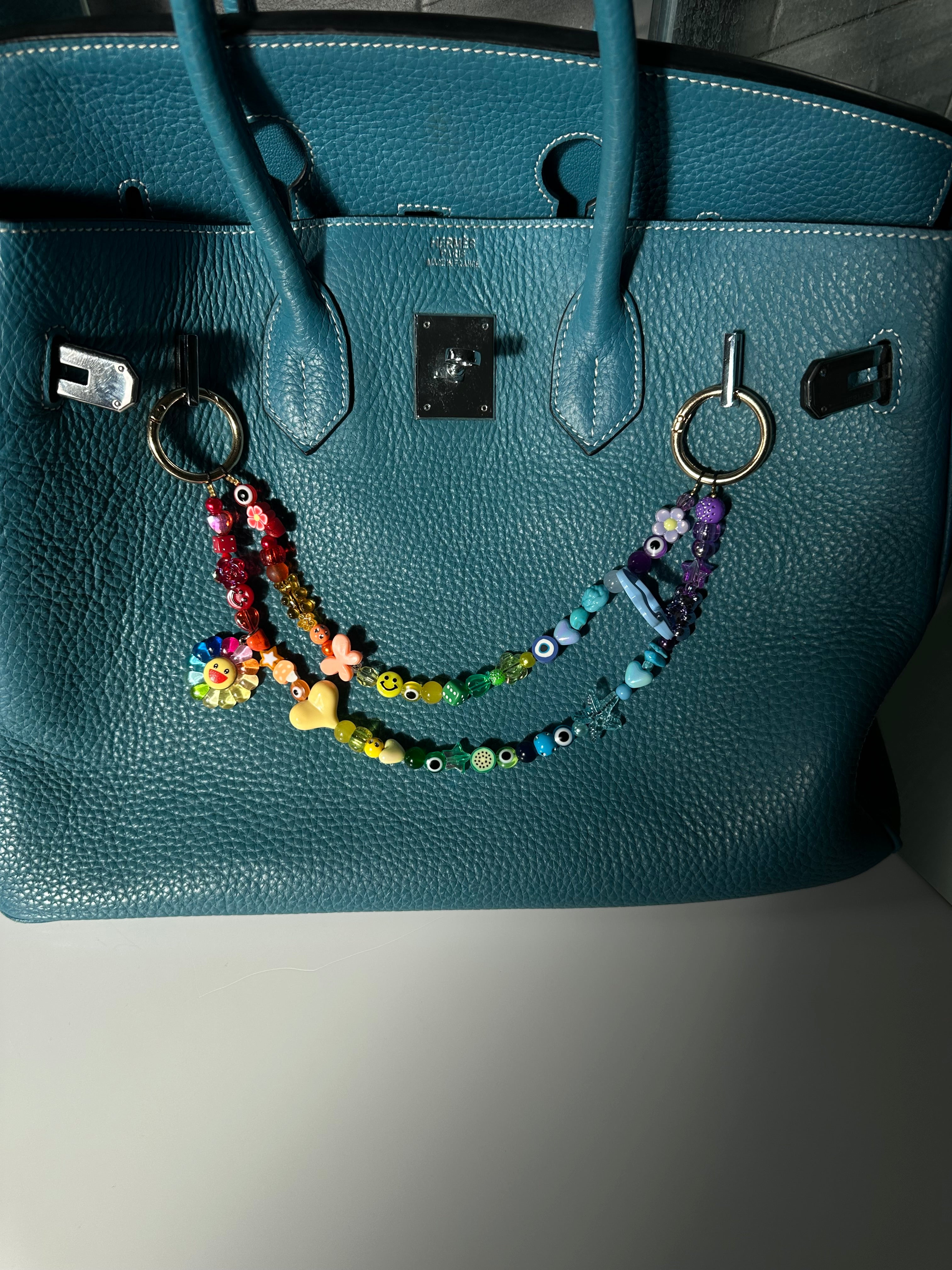 Iris bag charm