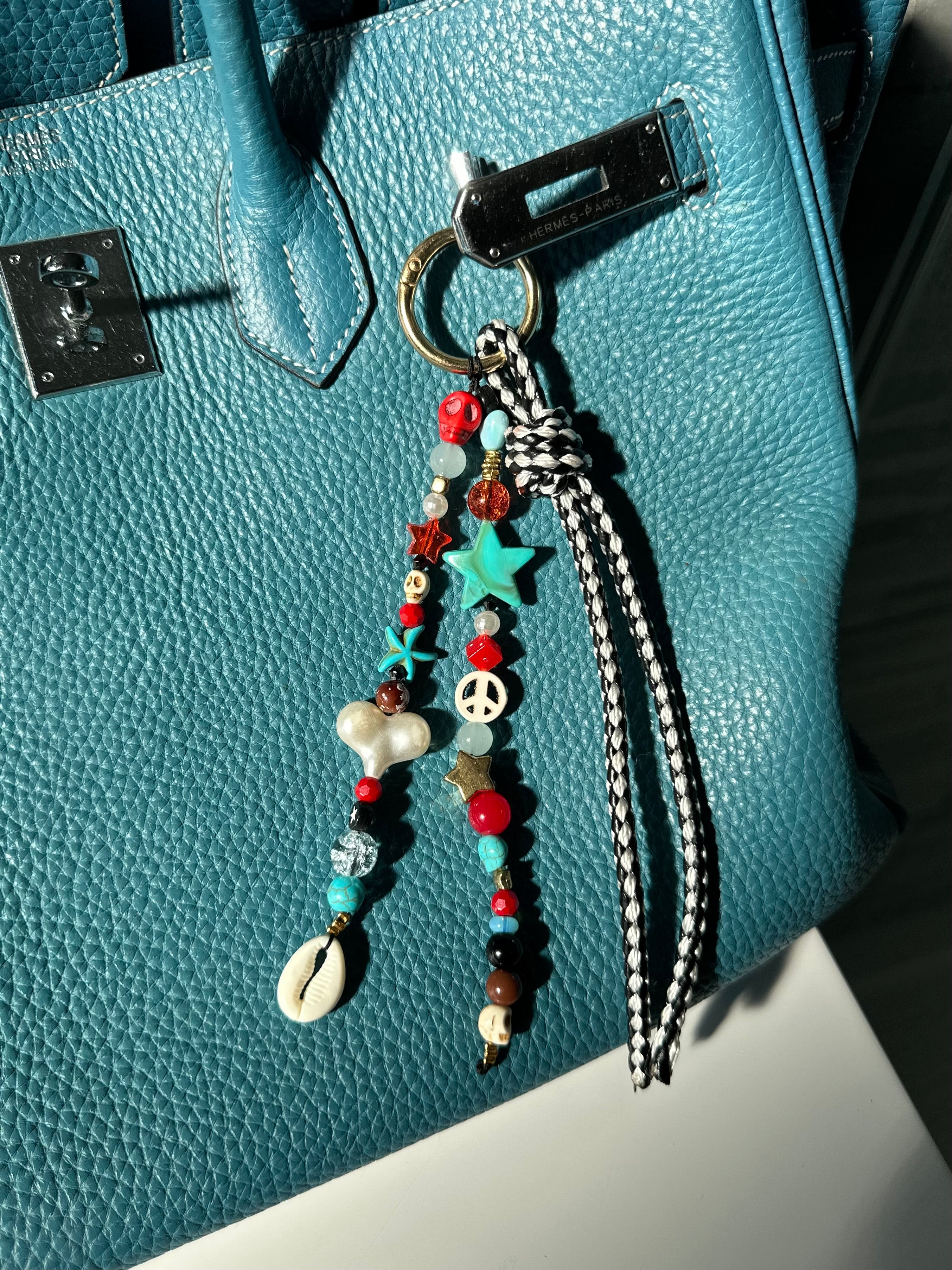 Check’rd bag charm